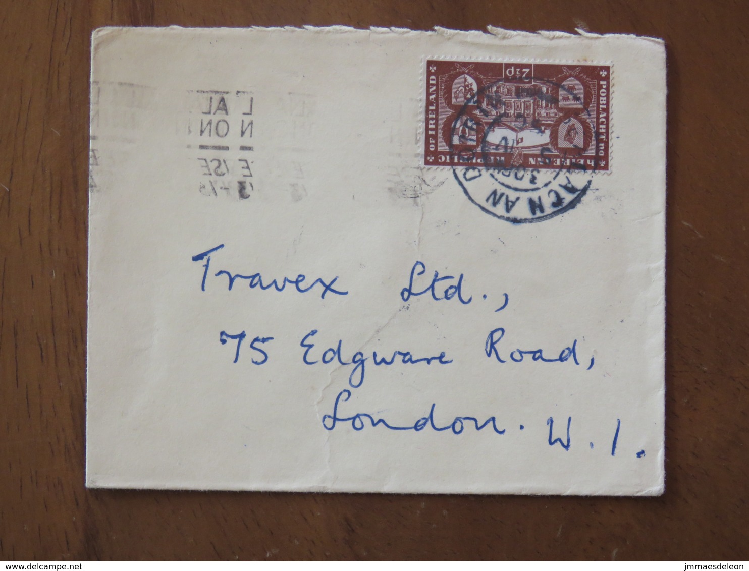 Ireland 1950 Cover To England - Leinster House Dublin - Philatelic Exhibition Slogan - Brieven En Documenten