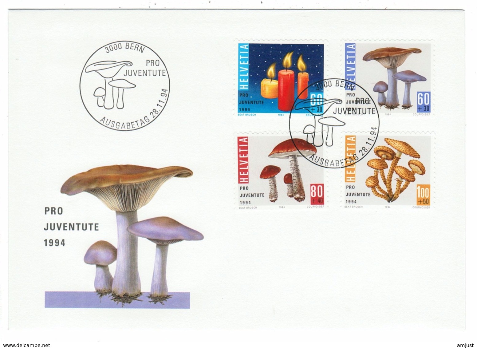 Suisse//Schweiz//Svizerra // Switzerland// Pro- Juventute // 1994 // Lettre (FDC) Avec Série Oblitérée 1er Jour - Briefe U. Dokumente