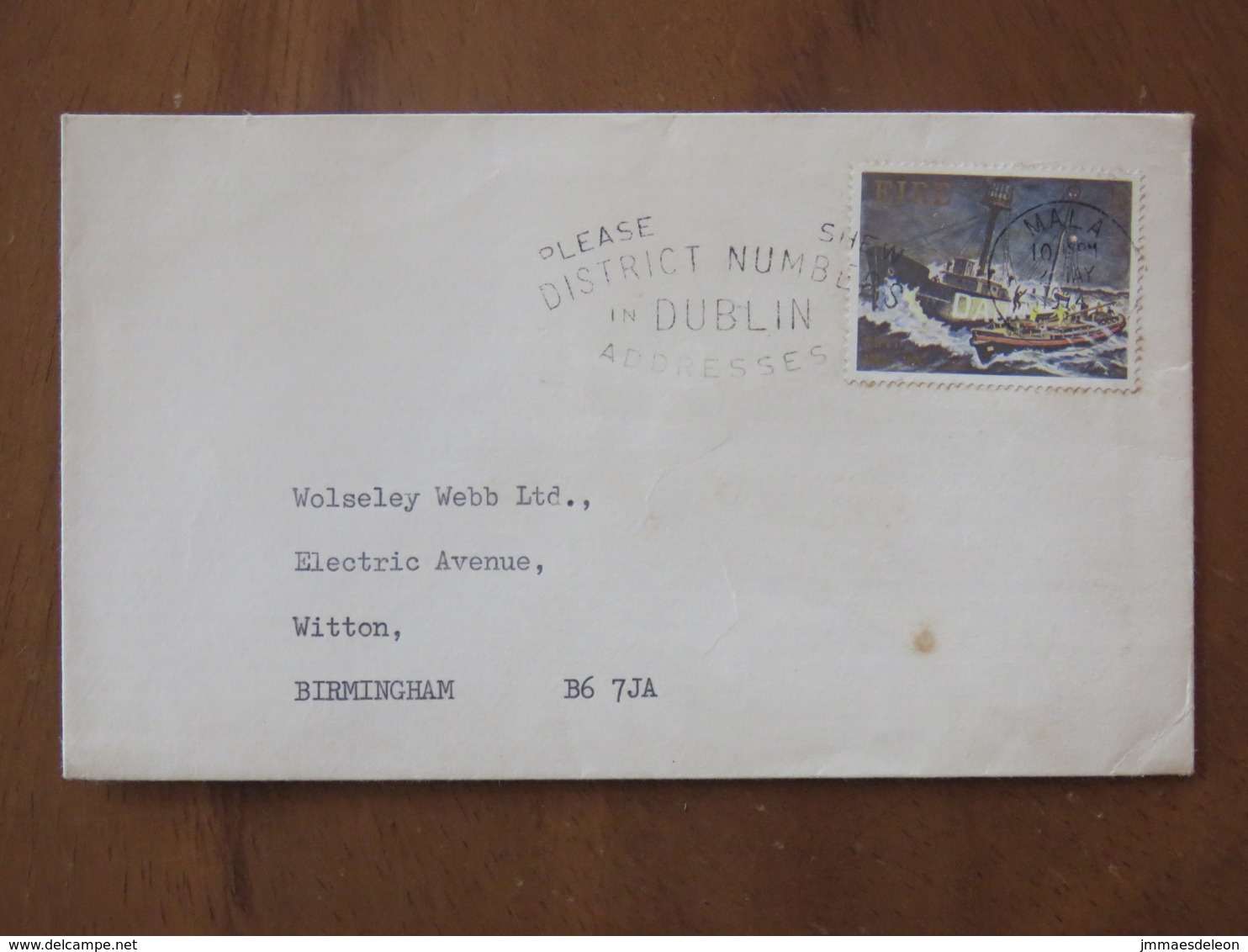 Ireland 1974 Cover To England - Ship Rescue Painting - Dublin Flea Slogan - Briefe U. Dokumente