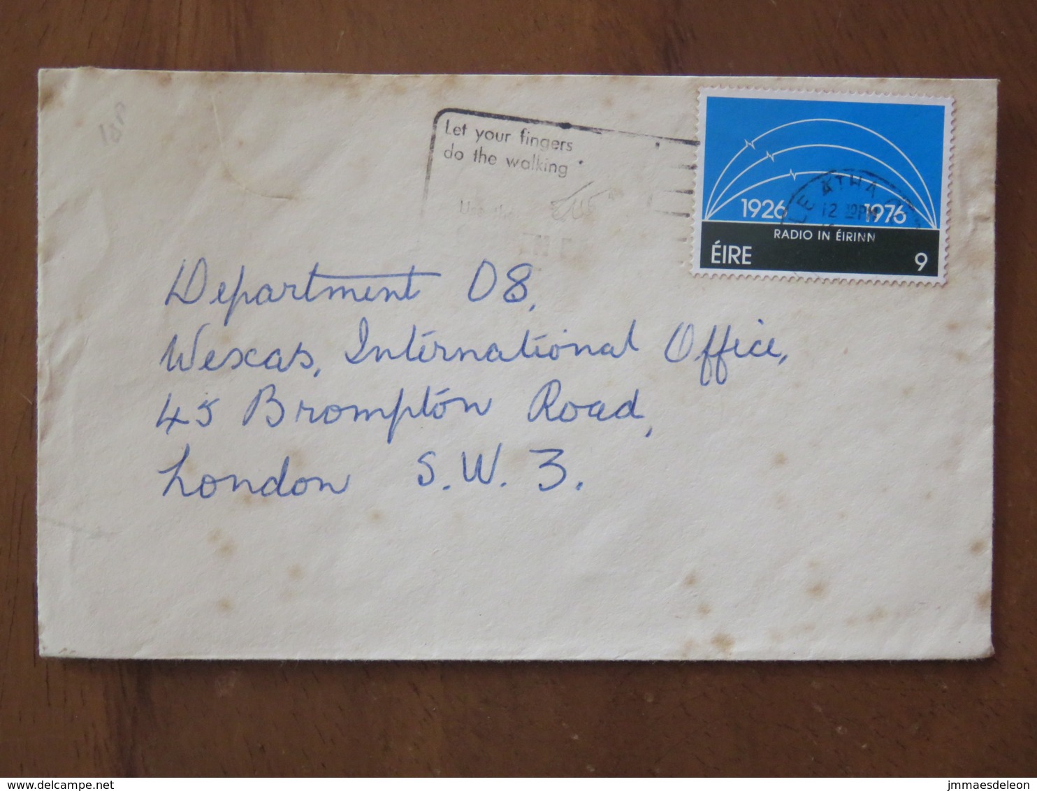 Ireland 1976 Cover To England - Radio Waves - Lettres & Documents