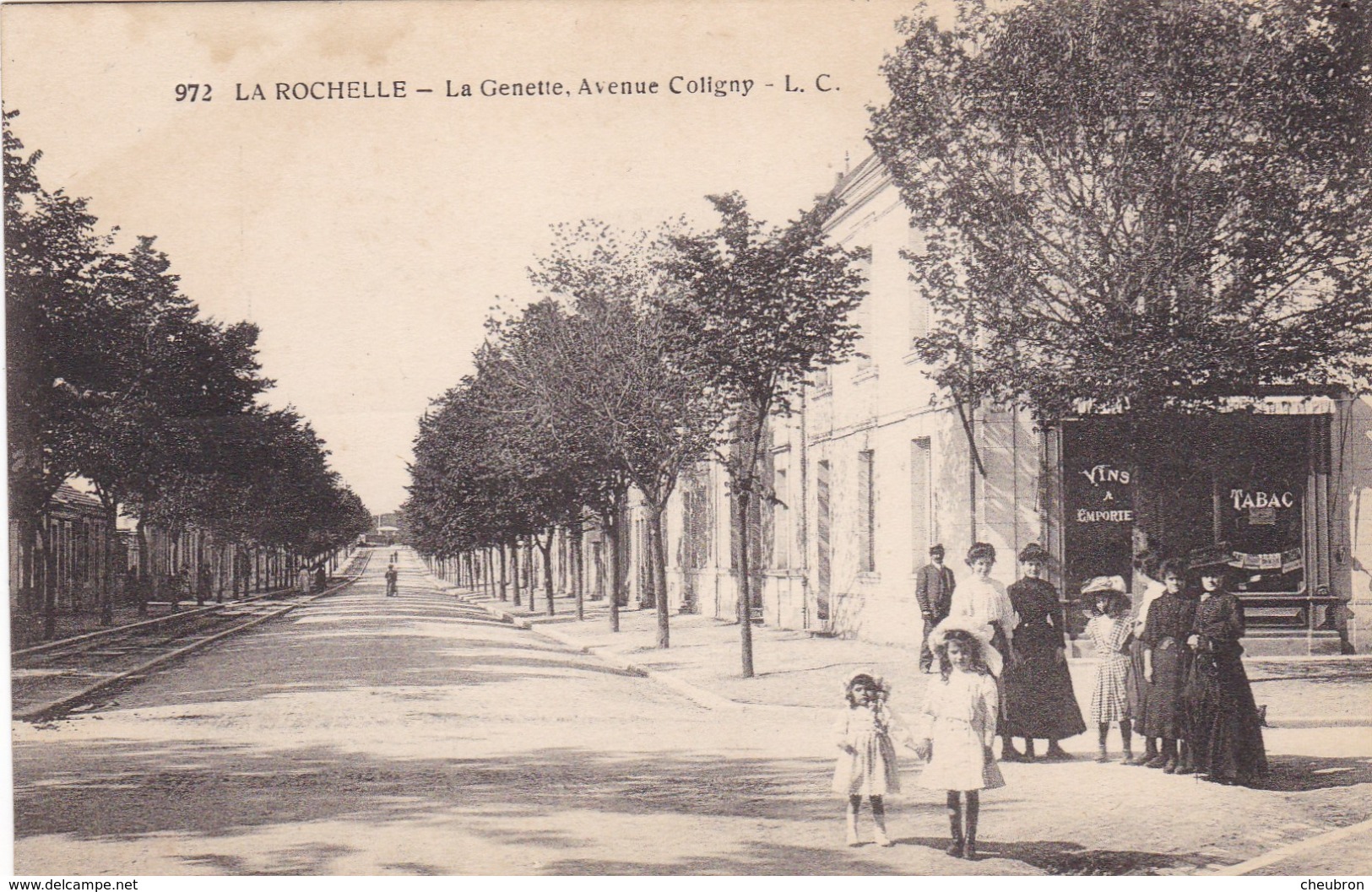 17. LA ROCHELLE. CPA. ANIMATION. LA GENETTE. AVENUE COLIGNY - La Rochelle