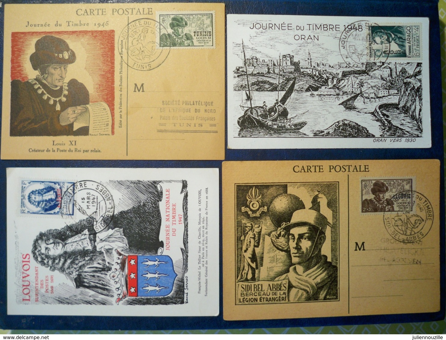 Colonies françaises-  15 lettres et cartes timbrées diverses colonies - voir détails  lot très interessant