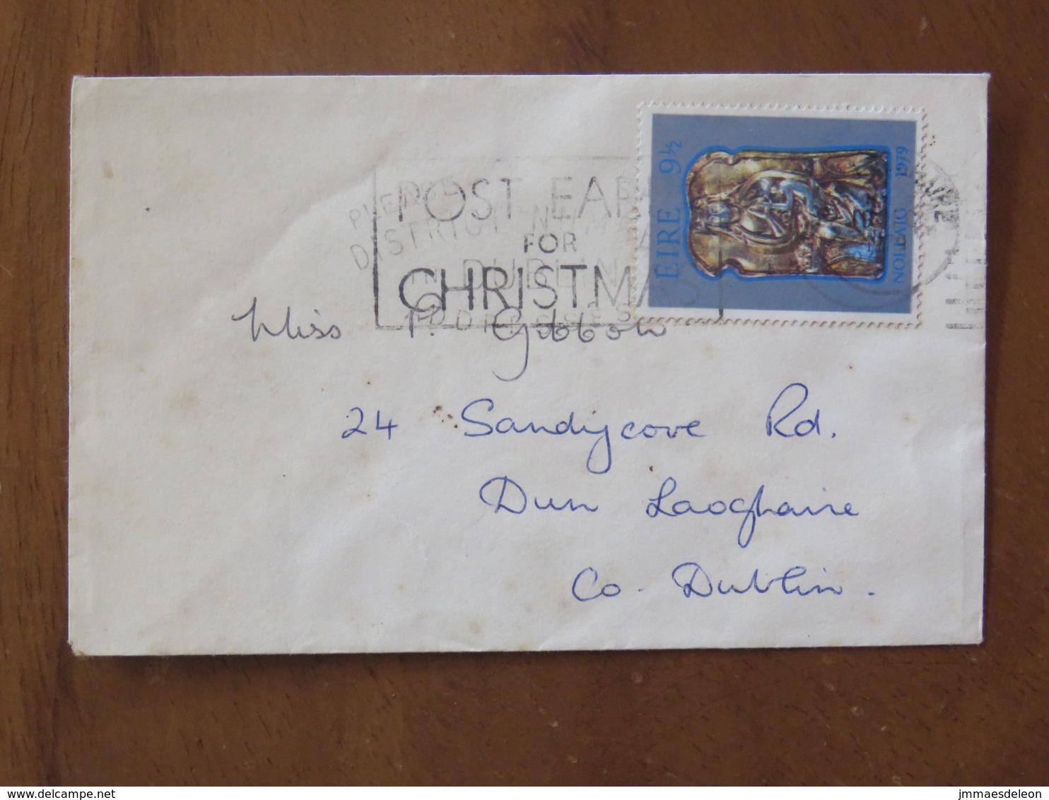 Ireland 1980 Cover To England - Christmas Painting - Lettres & Documents