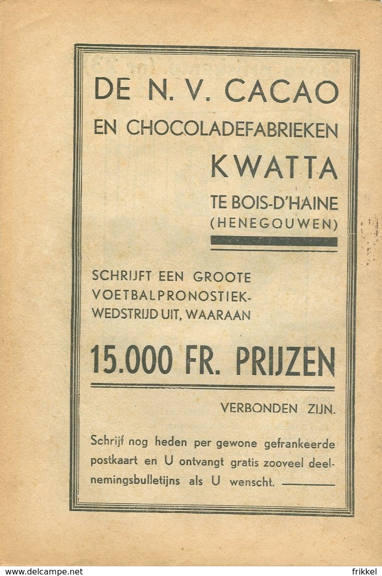 Vlaamsche Filmkens Nr 320 De Kinderdiefstal 1936 GROOT FORMAAT: 16x23,5cm ( Averbode's Jeugdbibliotheek ) KWATTA - Oud