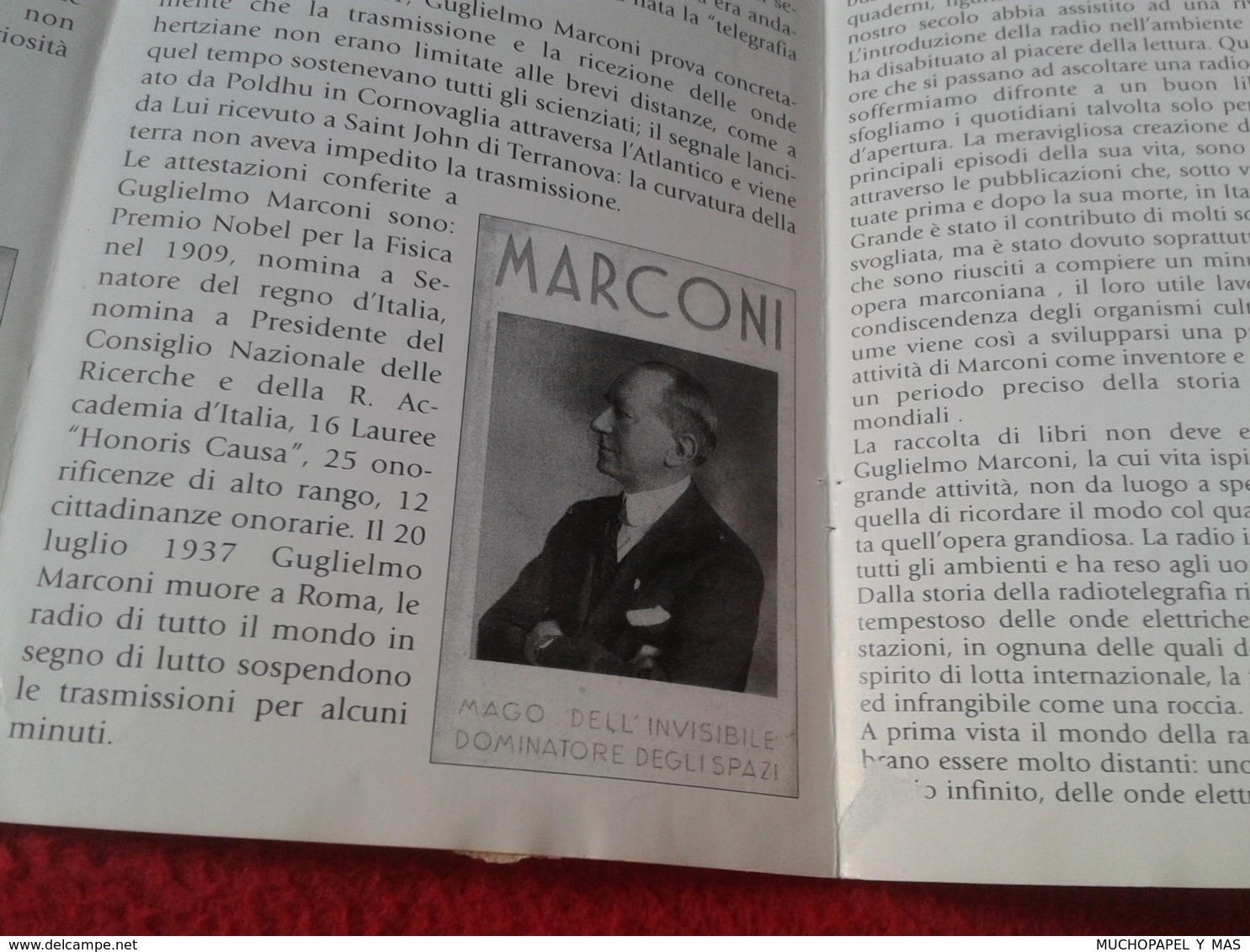 FOLLETO 1998 TRÍPTICO A.R.I. VERONA RADIO CLUB EST. S. MARTINO B.A. ITALIA ITALY INVENZIONE MARCONIANA GUGLIELMO MARCONI