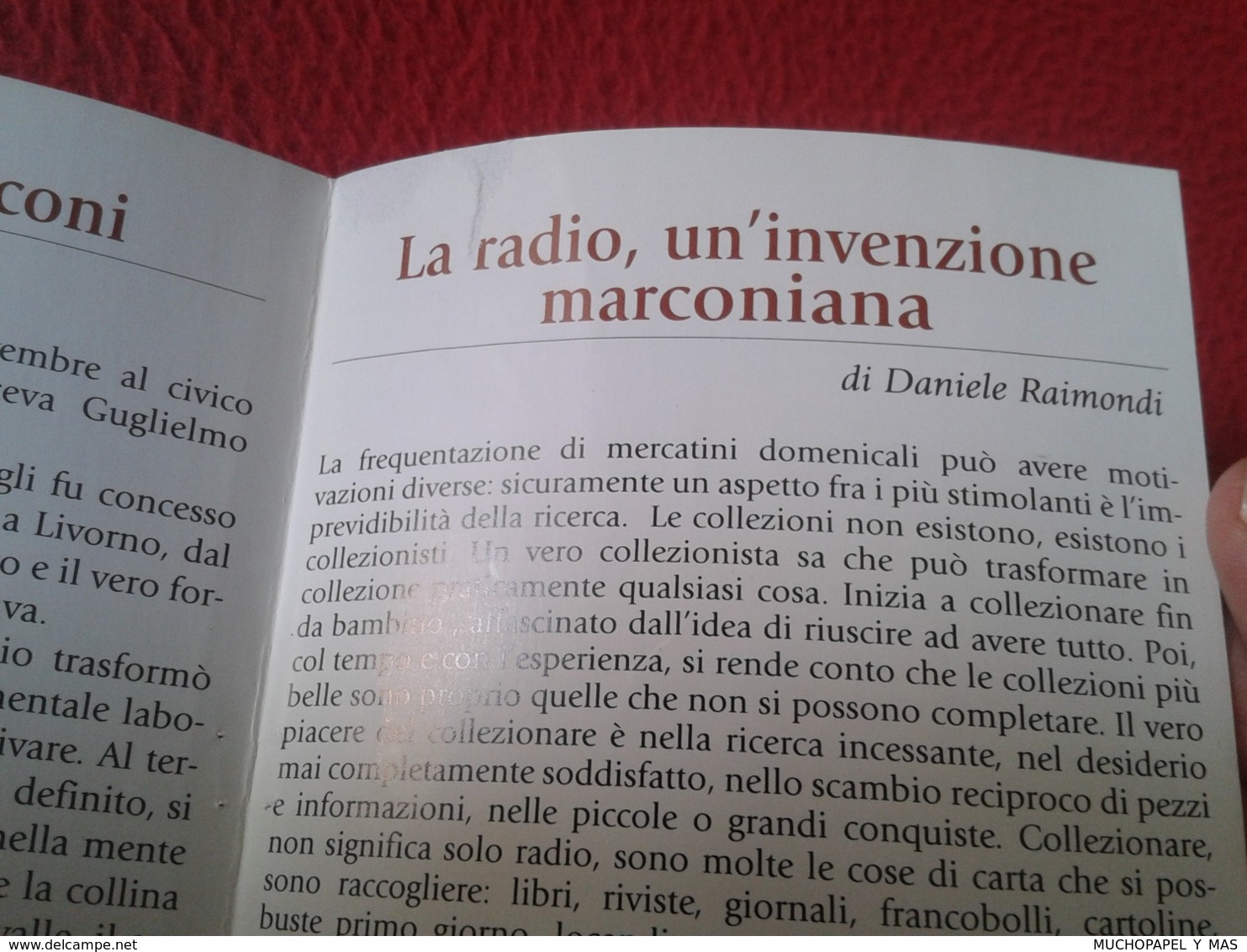 FOLLETO 1998 TRÍPTICO A.R.I. VERONA RADIO CLUB EST. S. MARTINO B.A. ITALIA ITALY INVENZIONE MARCONIANA GUGLIELMO MARCONI