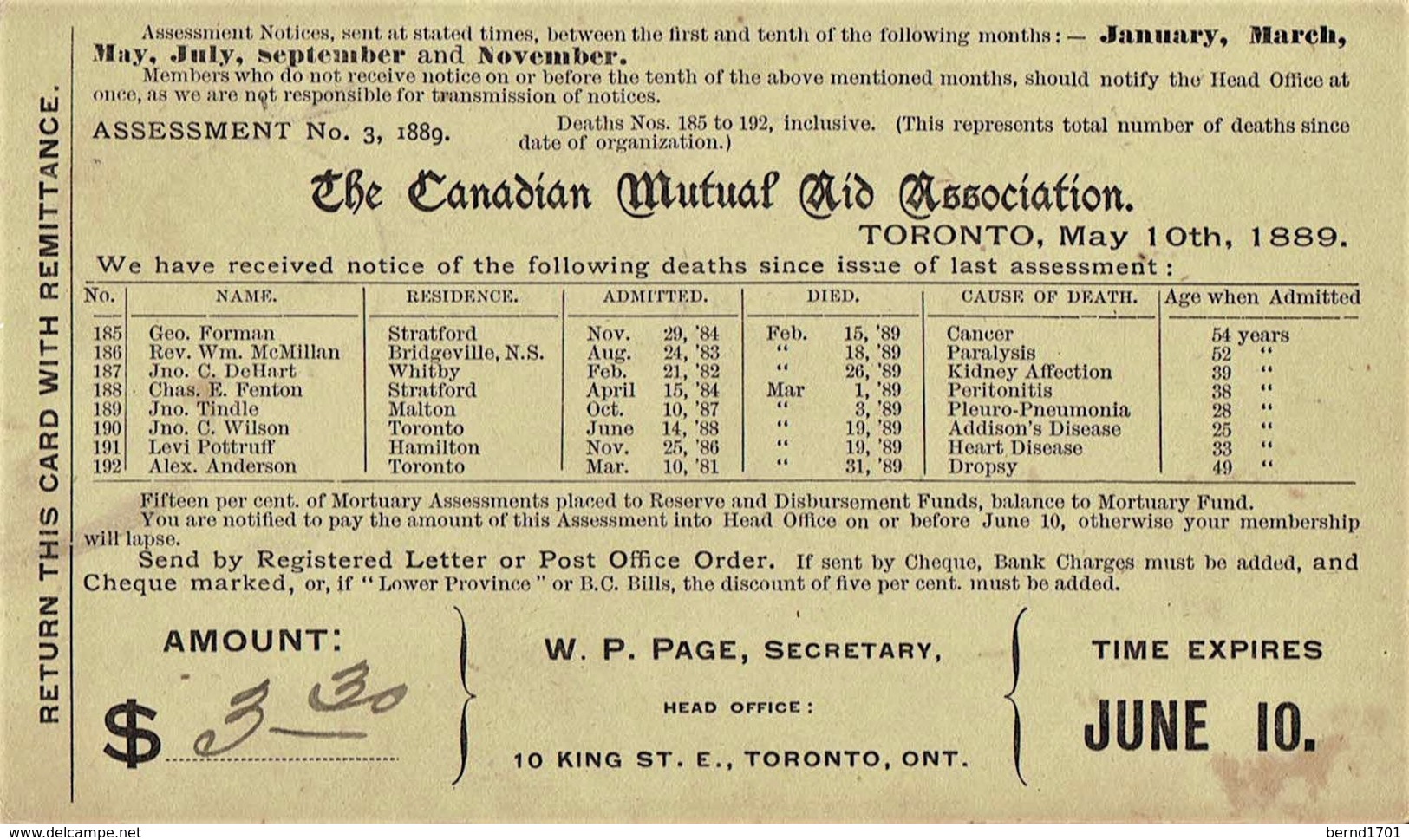 Kanada / Canada - Ganzsache Postkarte Echt Gelaufen / Postcard Used (T427) - 1860-1899 Victoria
