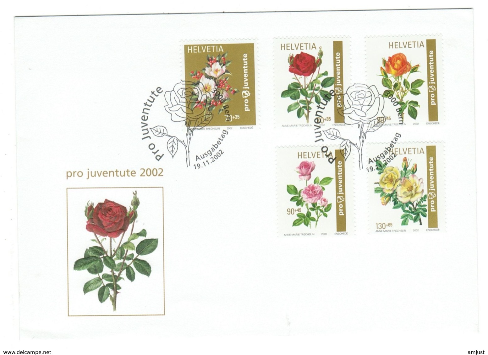 Suisse//Schweiz//Svizerra // Switzerland// Pro- Juventute // 2002 // Lettre (FDC) Avec Série Oblitérée 1er Jour - Briefe U. Dokumente