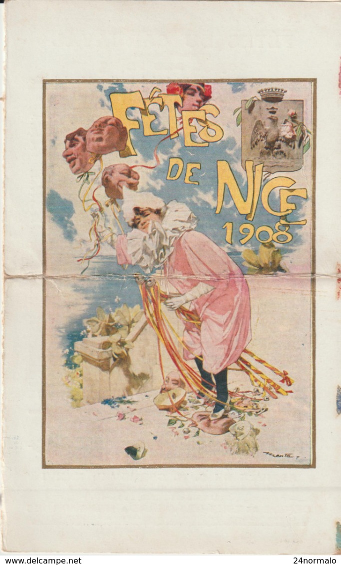 Programme Des Fêtes De Nice 1908 : Carnaval Et Autres... - Programmes