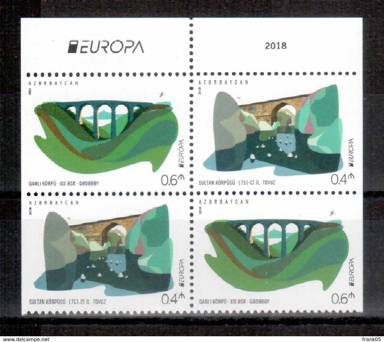 Aserbaidschan / Azerbaijan / Azerbaidjan 2018 HB/sheet From Booklet EUROPA ** - 2018