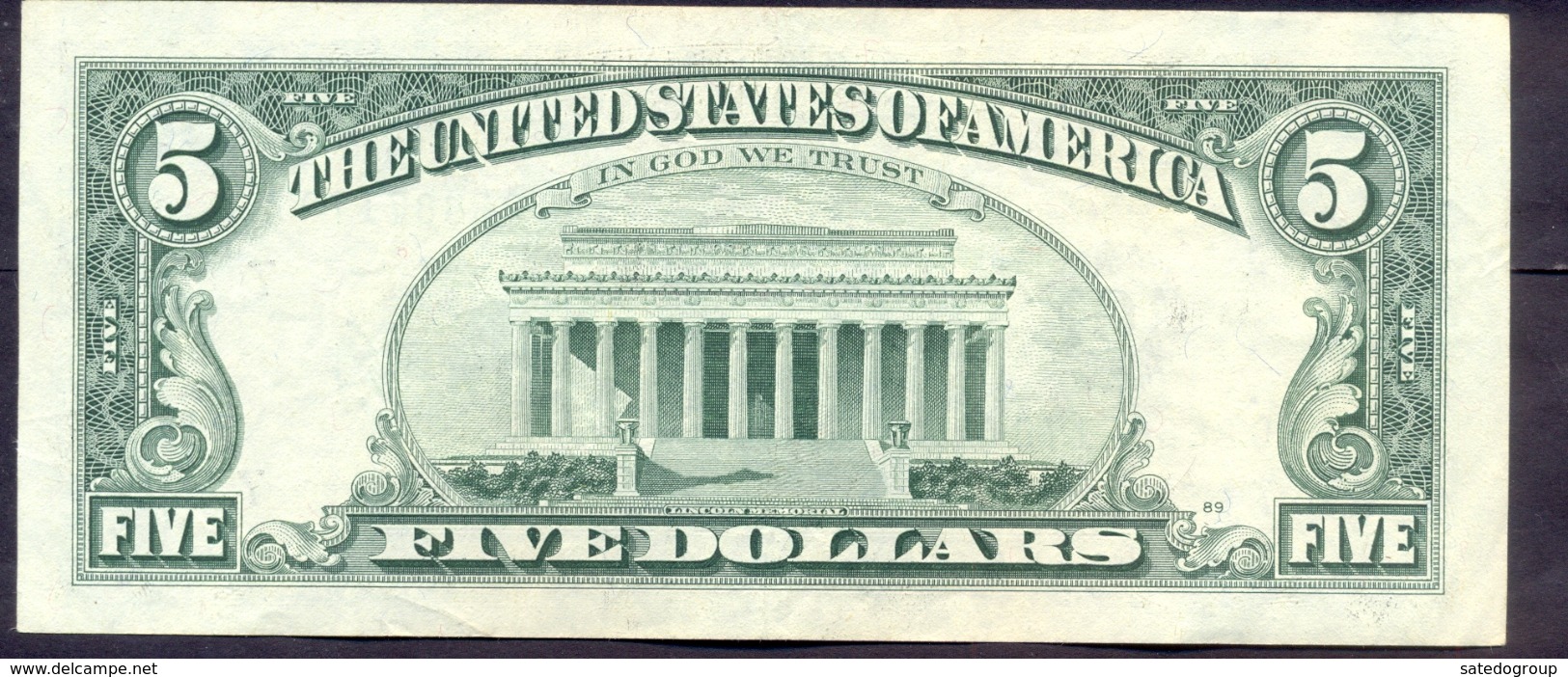 USA 5 Dollars 1993 G  - XF # P- 491 < G - Chicago IL > - Biljetten Van De  Federal Reserve (1928-...)