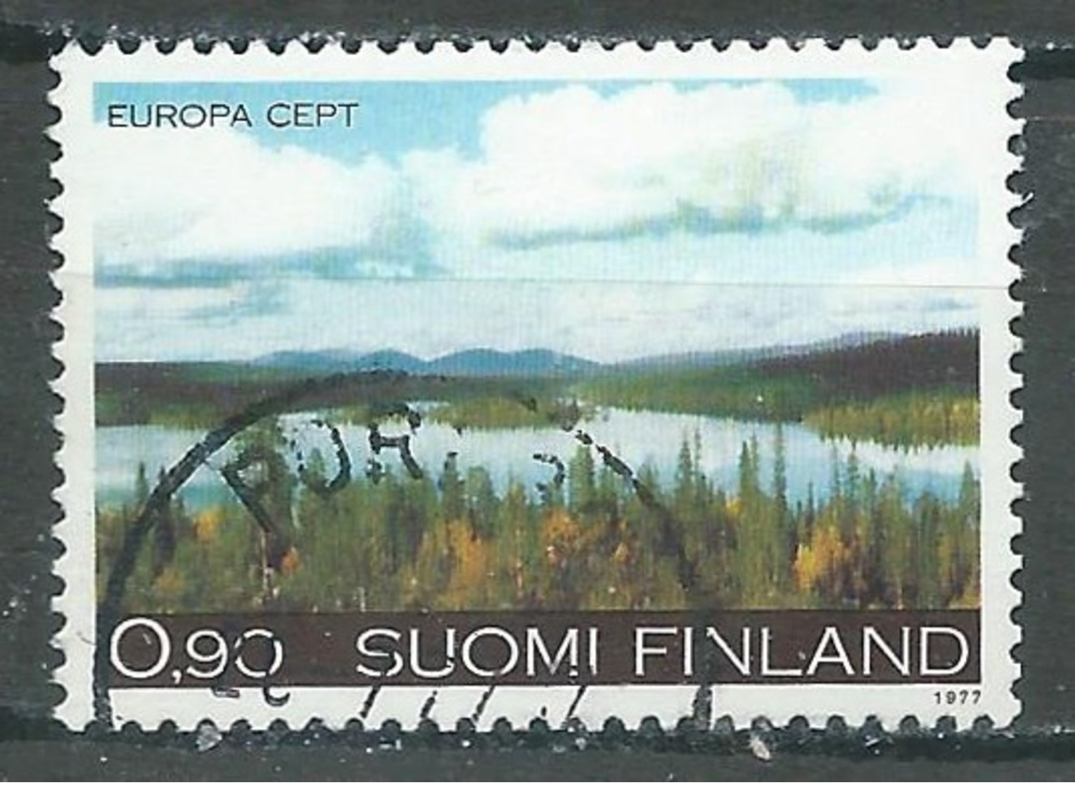 Finlande YT N°773 Europa 1977 Paysages Oblitéré ° - 1977