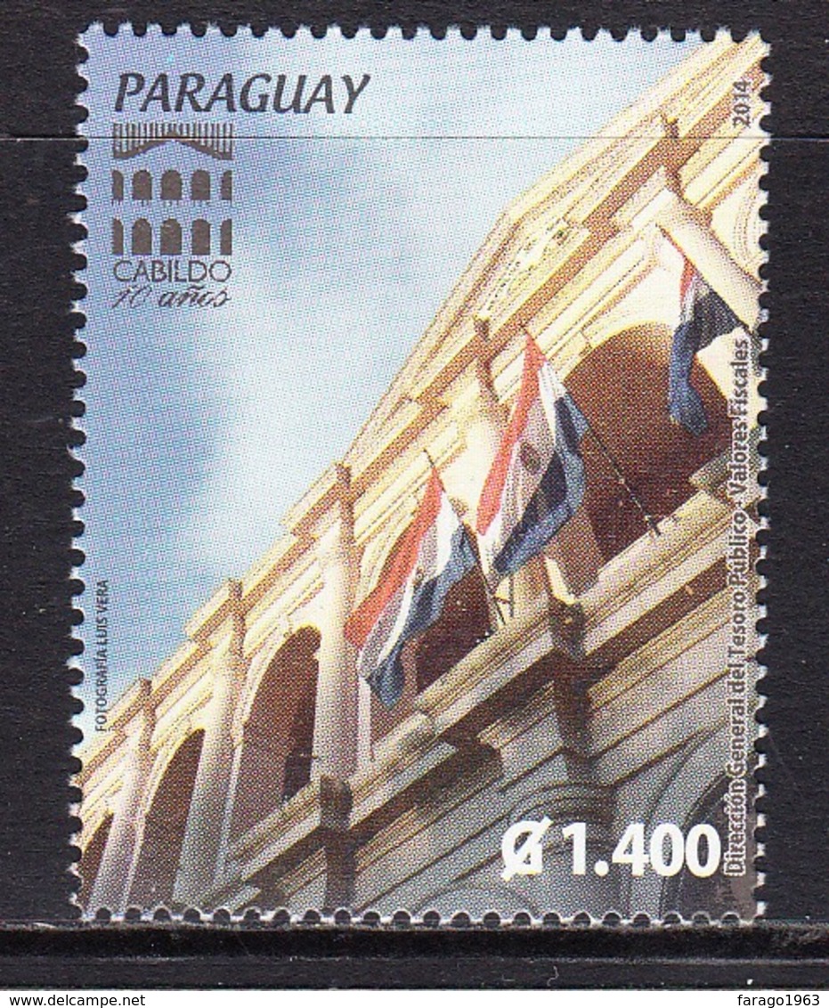 2014 ParaguayCabildo Culture Center Flags   Complete Set Of 1 MNH - Paraguay