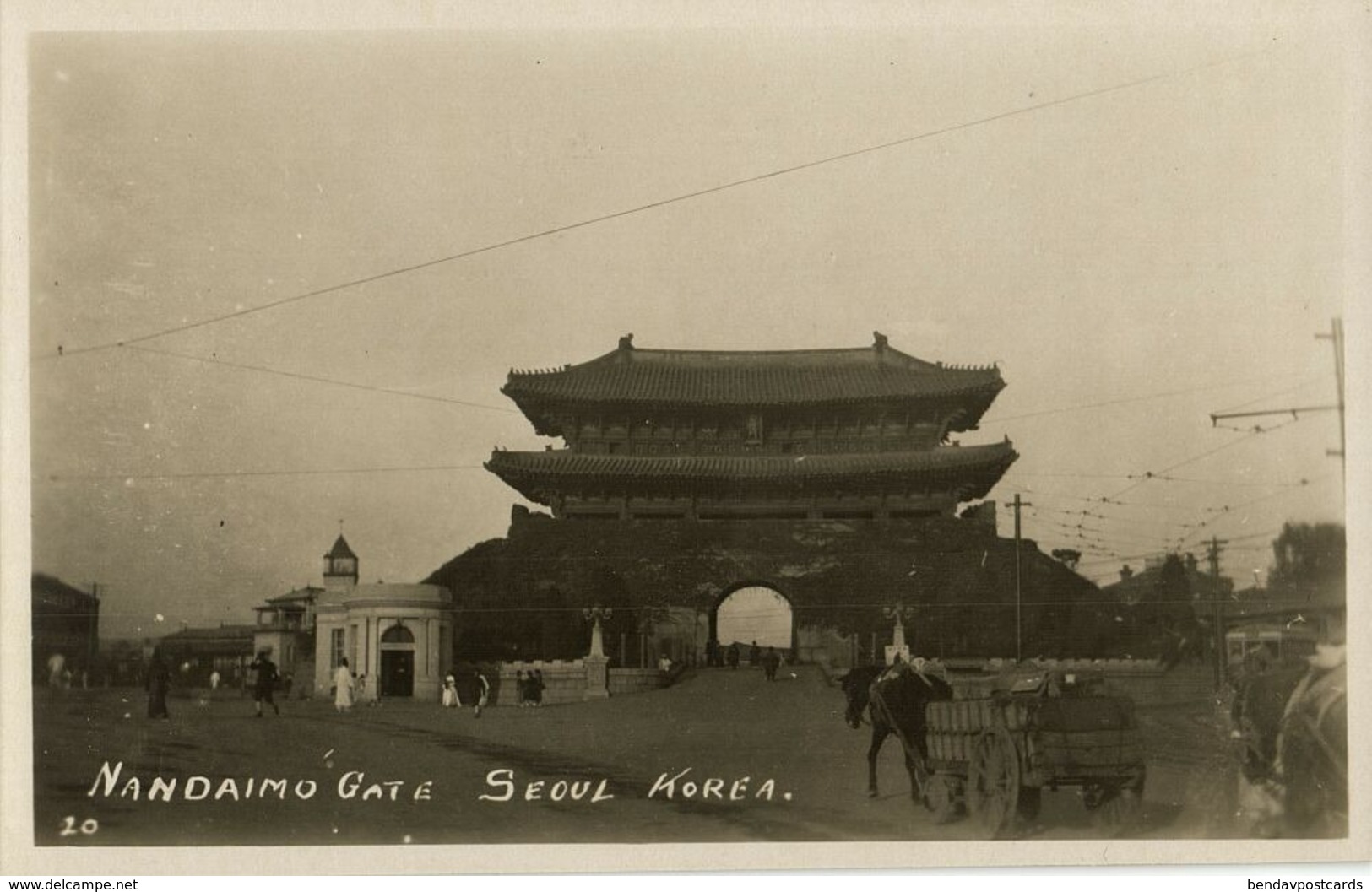 Korea Coree, SEOUL KEIJO, Namdaemun South Gate, Sungnyemun 1910s RPPC Postcard 2 - Korea, South