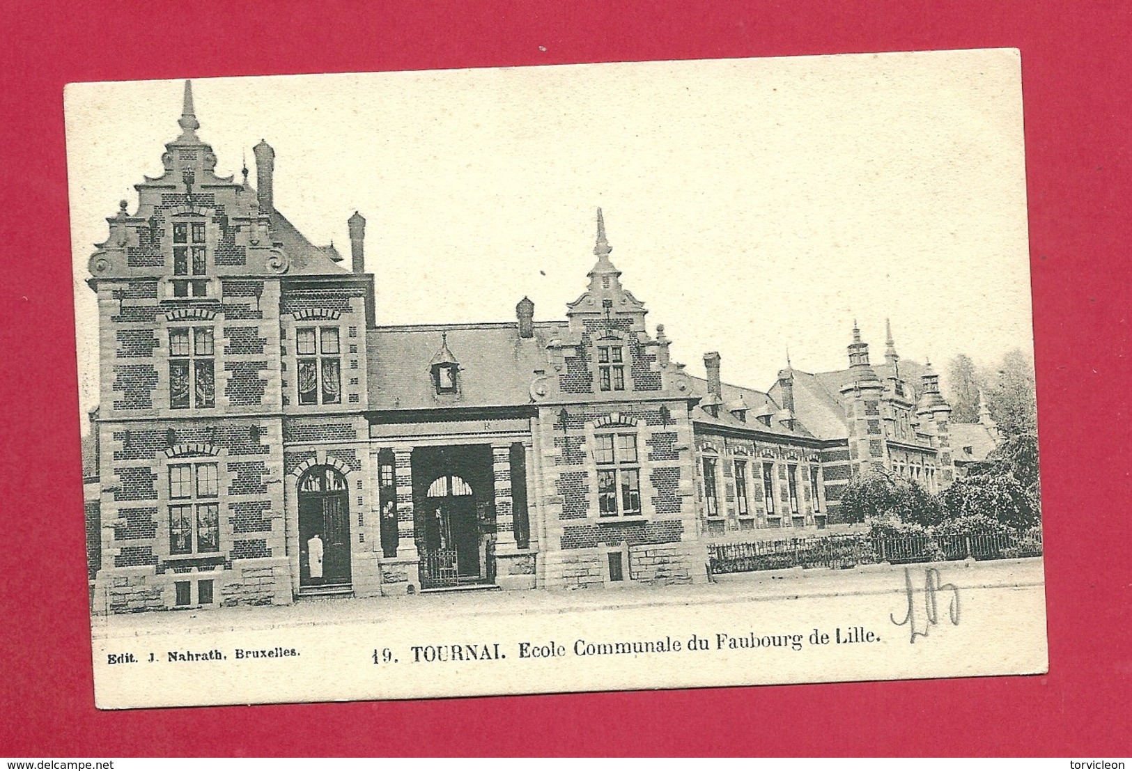 C.P. Tournai  =  Faubourg  De LILLE  :  Ecole  Communale - Doornik