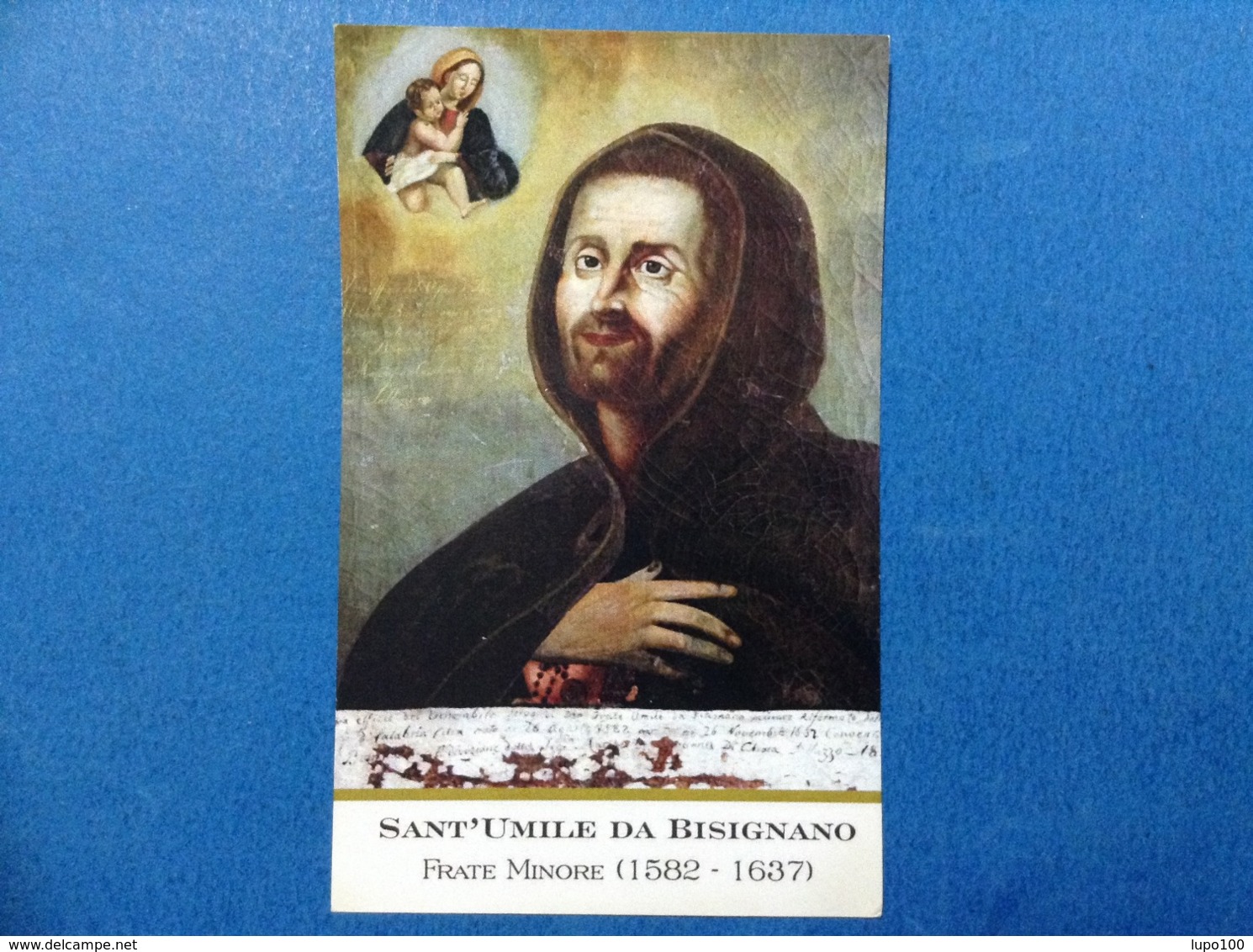 Santino Holy Card Sant Umile Da Bisignano Frate Minore - Santini