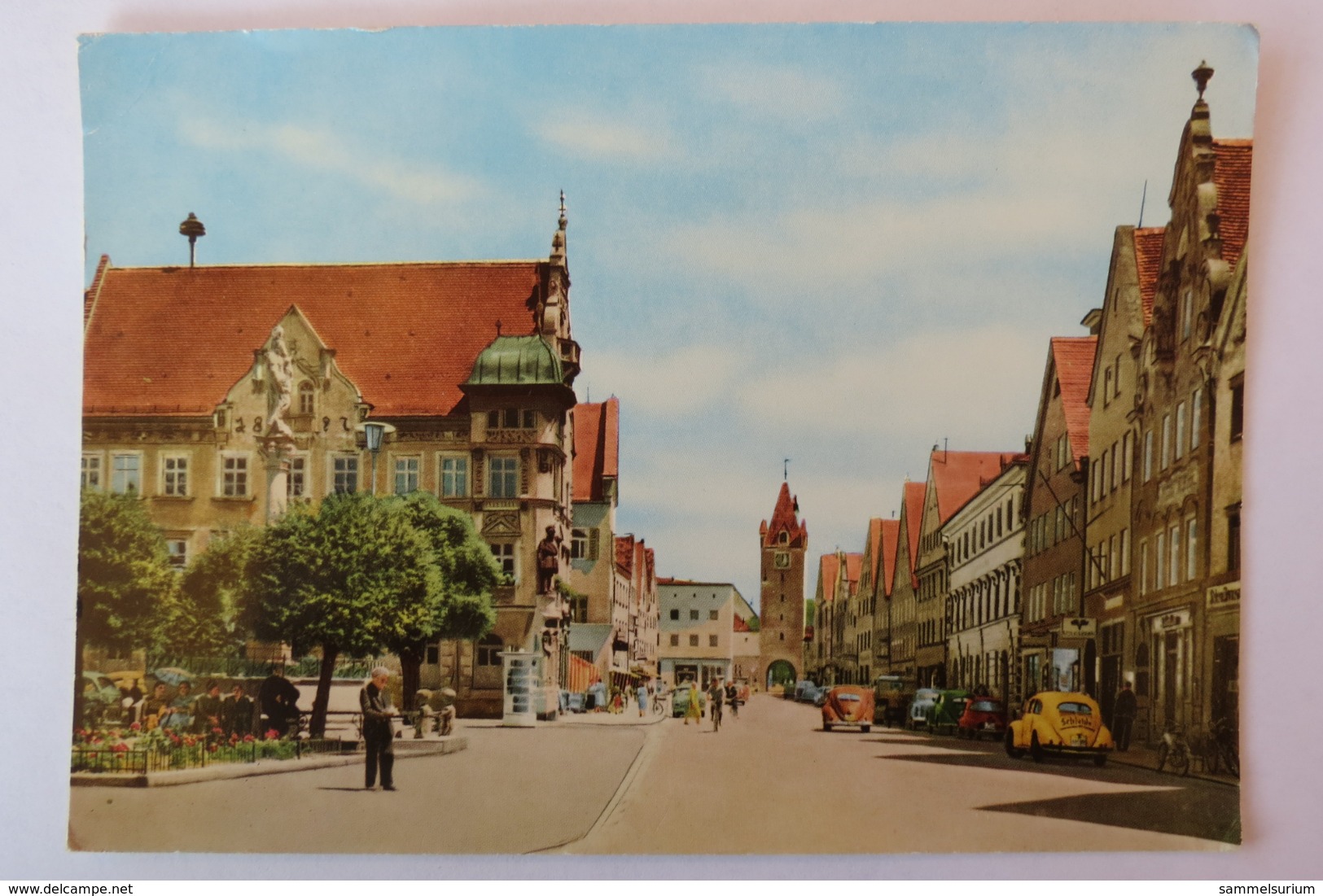 (11/3/74) Postkarte/AK "Mindelheim" Rathaus Und Marktplatz - Mindelheim