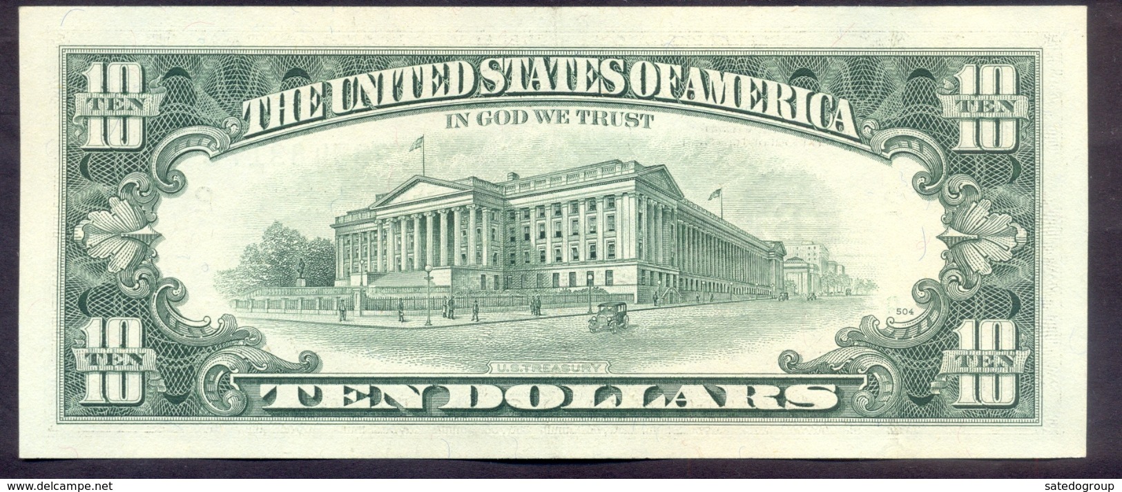 USA 10 Dollars 1990 B  - XF # P- 486 < B - New York NY > - Biljetten Van De  Federal Reserve (1928-...)