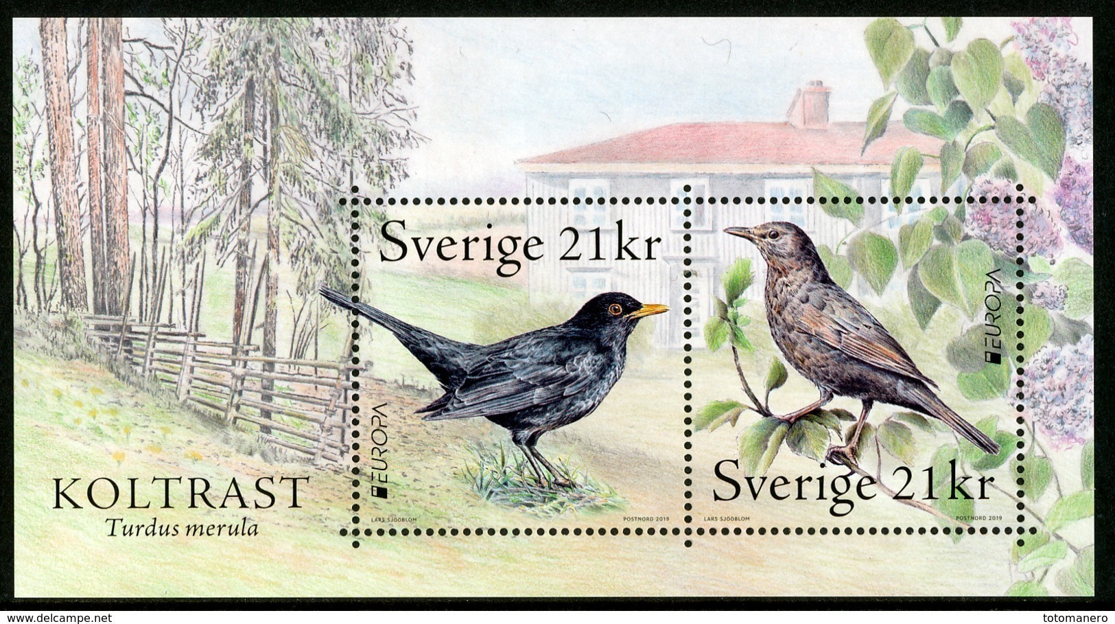 SWEDEN/Schweden, EUROPA 2019 "National Birds" Minisheet** - 2019