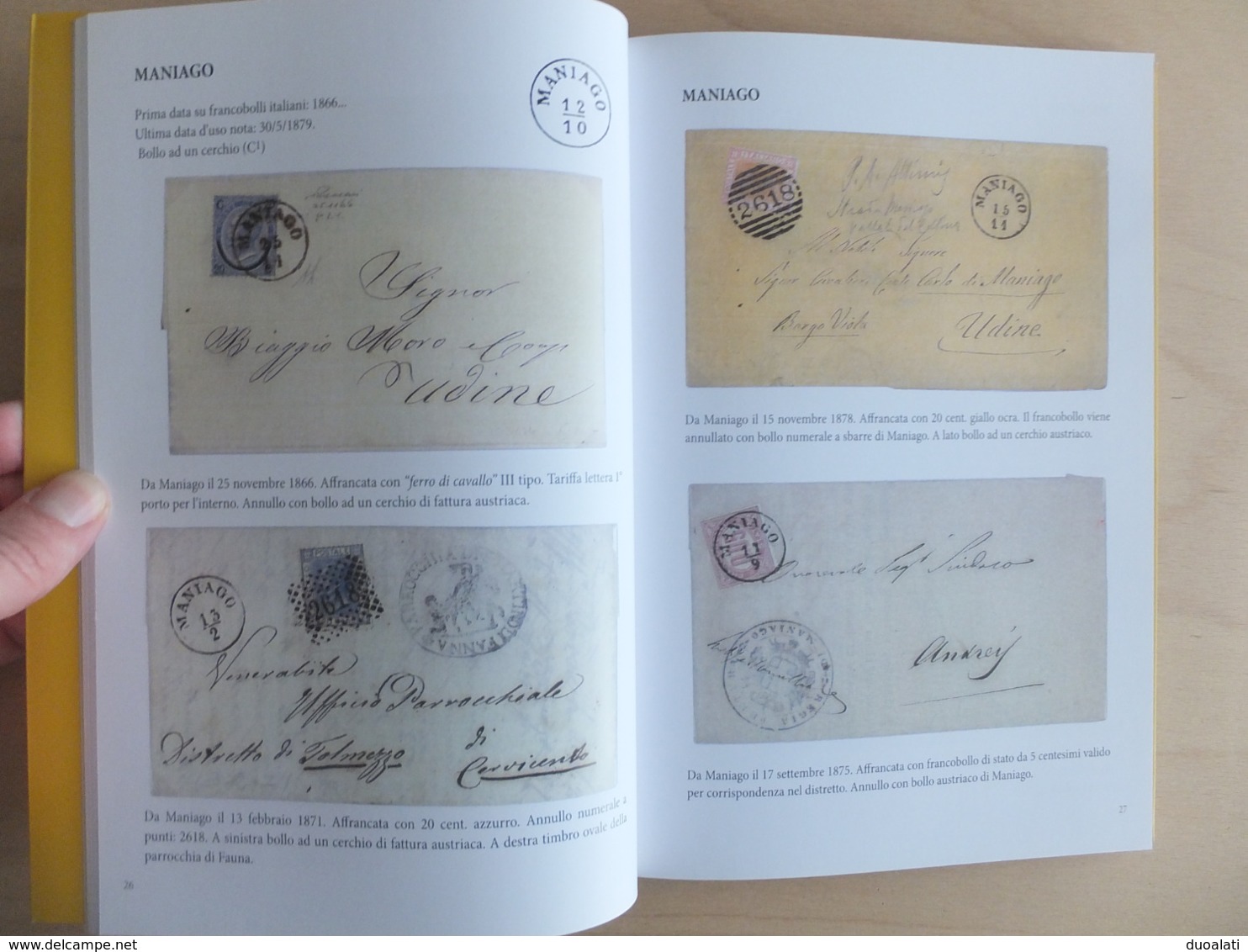 Italy Italia Postal History Tarcento 2010 Appunti di Storia e di Posta Circolo Filatelico Numismatico Tarcentino