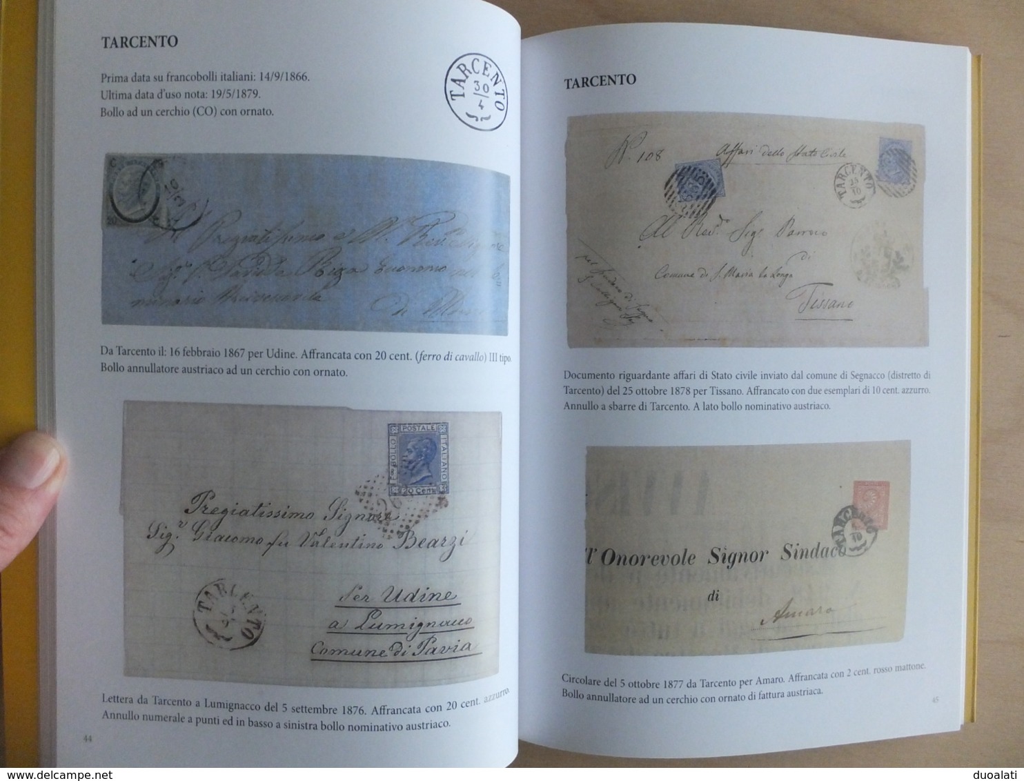 Italy Italia Postal History Tarcento 2010 Appunti di Storia e di Posta Circolo Filatelico Numismatico Tarcentino