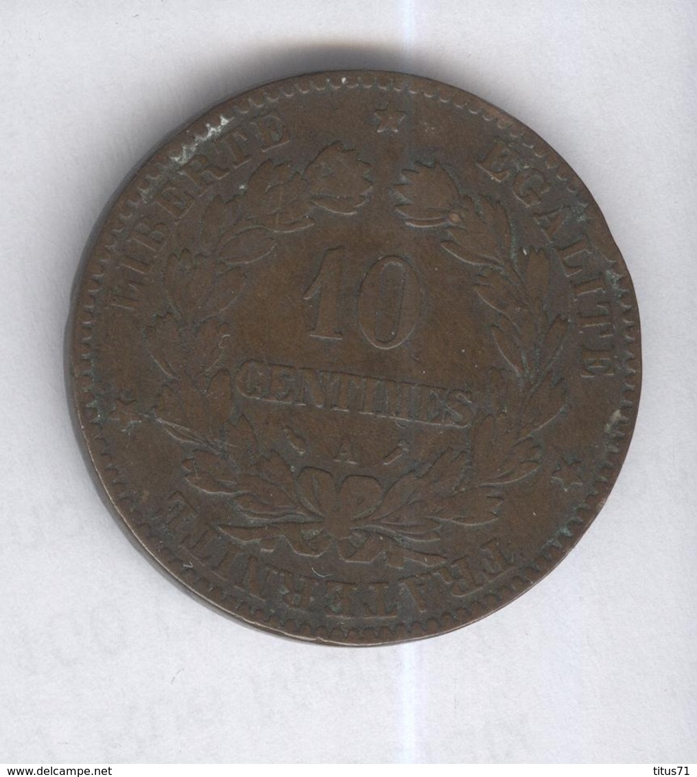 10 Centimes France 1896 A - Otros & Sin Clasificación