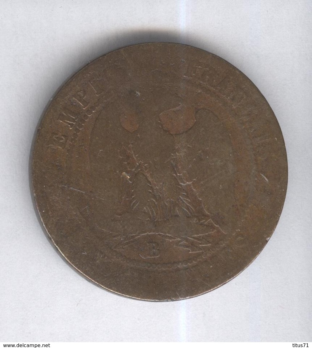 10 Centimes France 1857 B - Autres & Non Classés