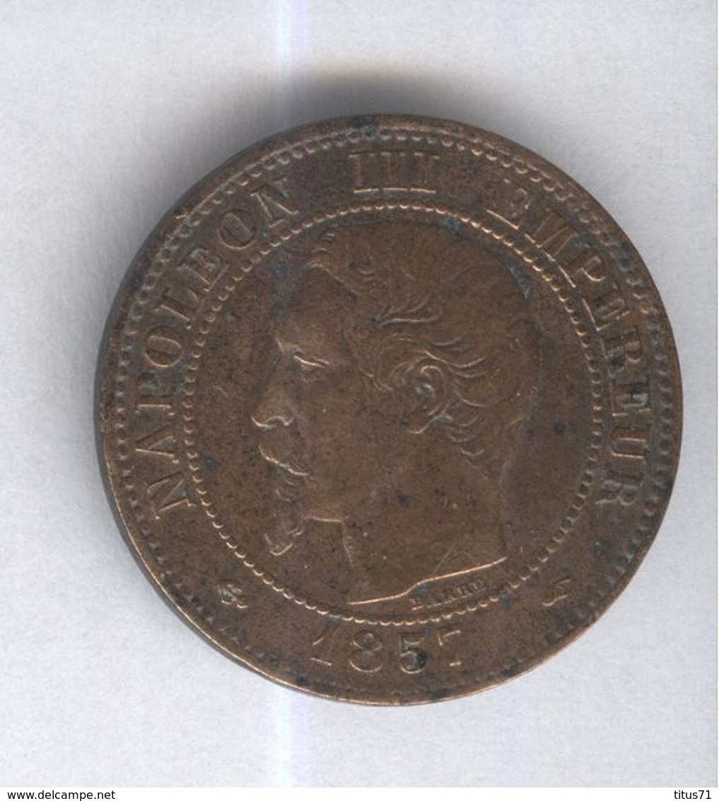 2 Centimes France 1857 A - Sonstige & Ohne Zuordnung