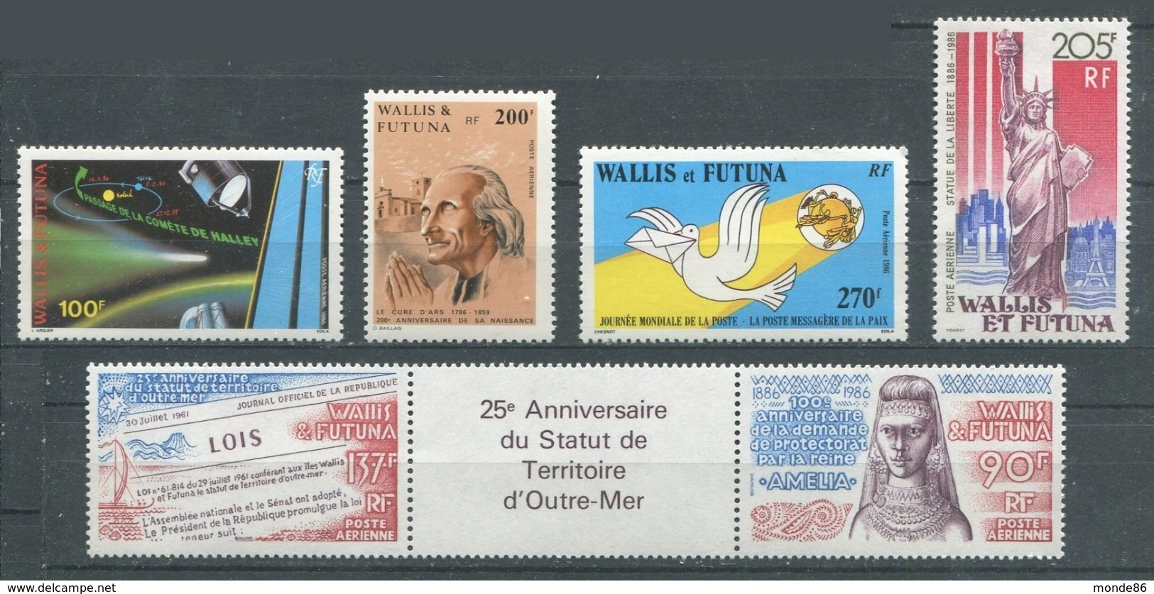 WALLIS & FUTUNA - Année Complète 1986 ** - PA Inclus - Années Complètes