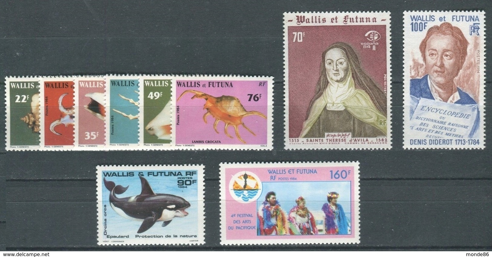 WALLIS & FUTUNA - Année Complète 1984 ** - PA Inclus - Volledig Jaar