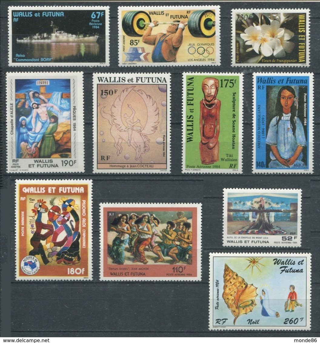 WALLIS & FUTUNA - Année Complète 1984 ** - PA Inclus - Full Years