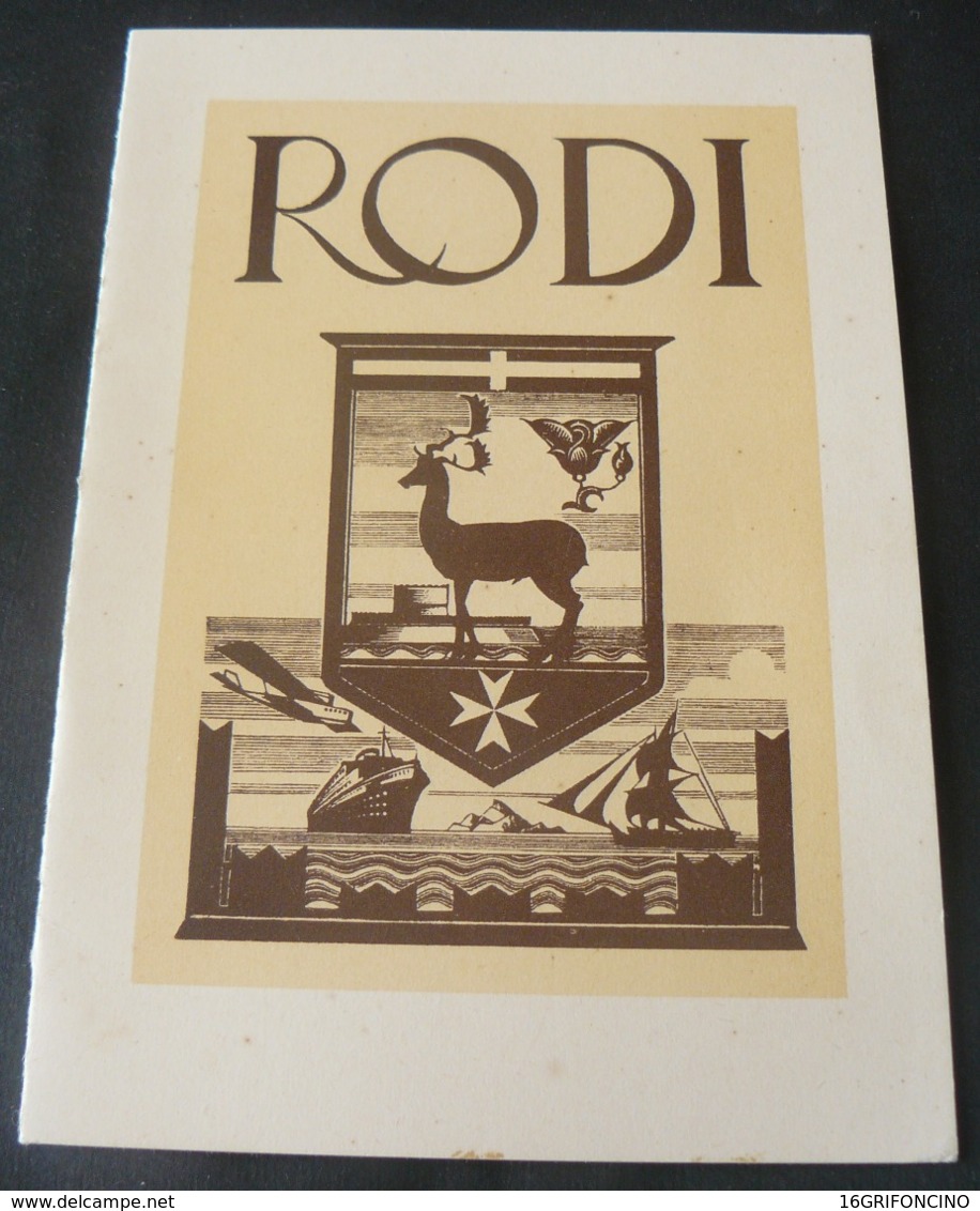 1945  EGEO _ OCCUPAZIONE TEDESCA  :  SERIE COMPLETA TIMBRATA  DELLA " CROCE  ROSSA "  SU LIBRETTO - Egée (Duitse Bezetting)