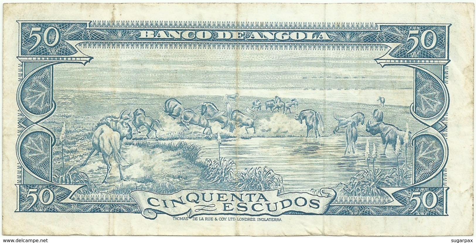 Angola - 50 Escudos - 10.06.1962 - Pick 93 - Série 9 EF - Américo Tomás - PORTUGAL - Angola