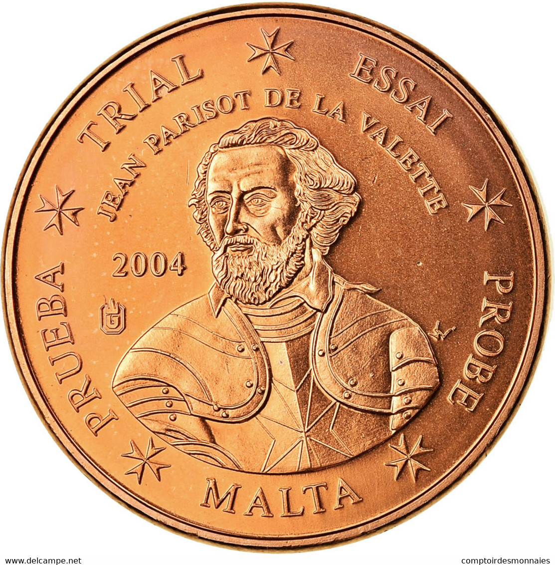 Malte, Fantasy Euro Patterns, Euro Cent, 2004, FDC, Cuivre - Essais Privés / Non-officiels