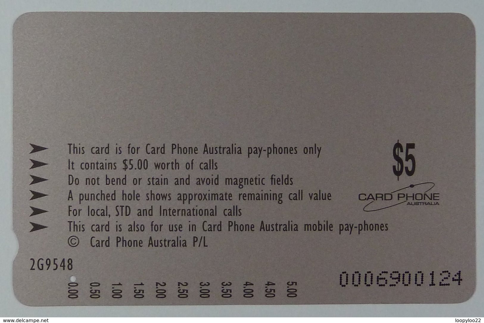 AUSTRALIA - Anritsu - Cardphone - AU-CP-2G9548 - $5 - Parrots - 500ex - Australien