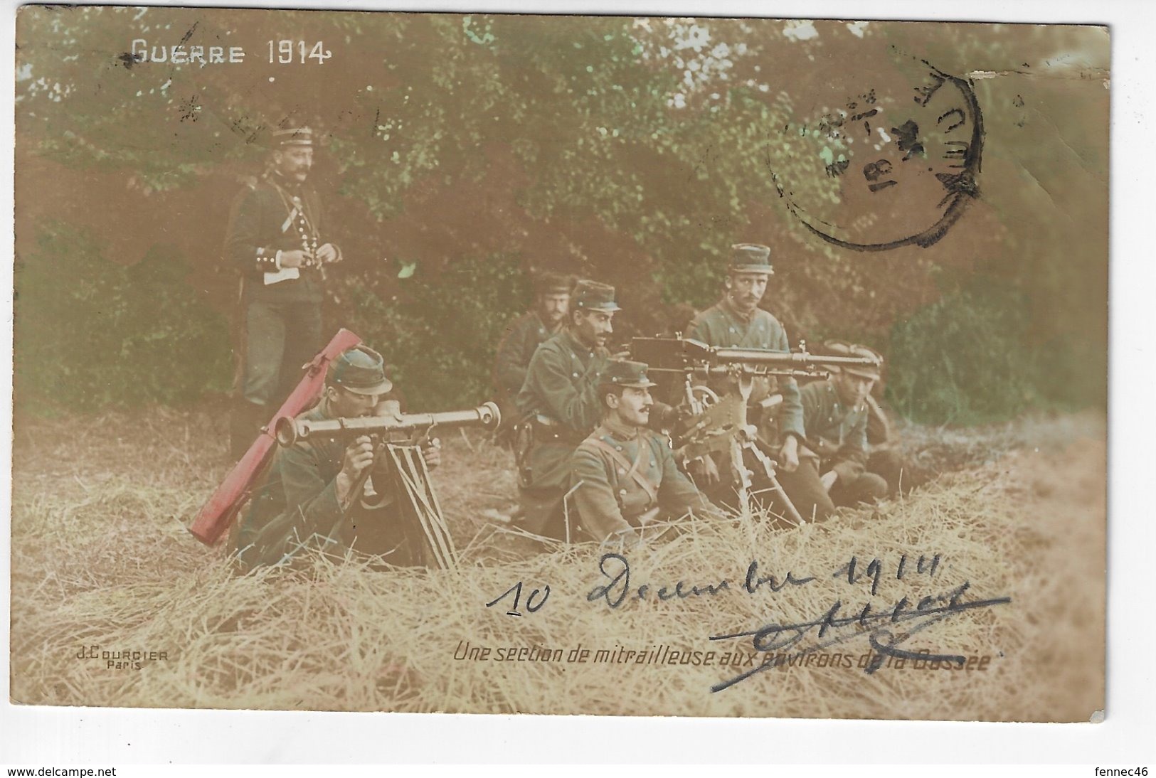 Guerre 1914 - Une Section De Mitrailleuse Aux Environs De La Bassée - 1914 (W178) - War 1914-18