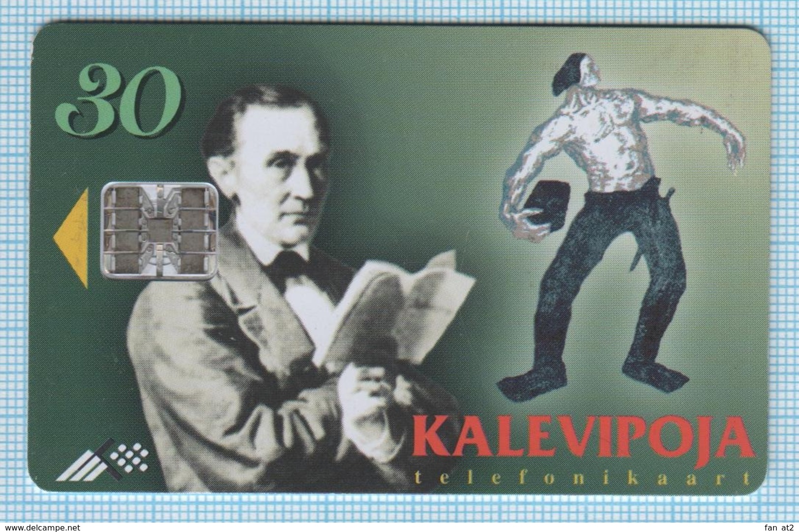 Estonia  / Phonecard / Phone Card / Folklore. Epos Kalevipoeg. Writer Friedrich Reinhold Kreutzwald 1997 - Estonia