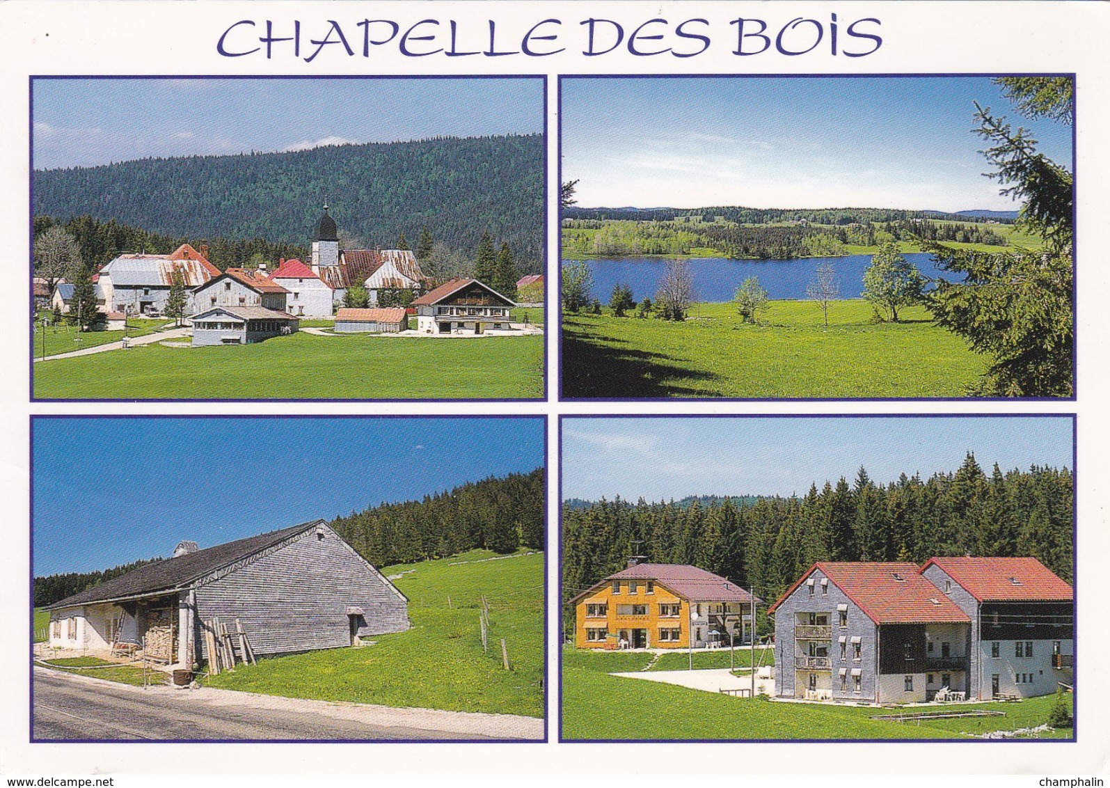 Chapelle-des-Bois - Vues Diverses - Le Village - Le Lac Des Mortes - L'Ecomusée - Maison Du Montagnon Et Chez Dédé - Sonstige & Ohne Zuordnung