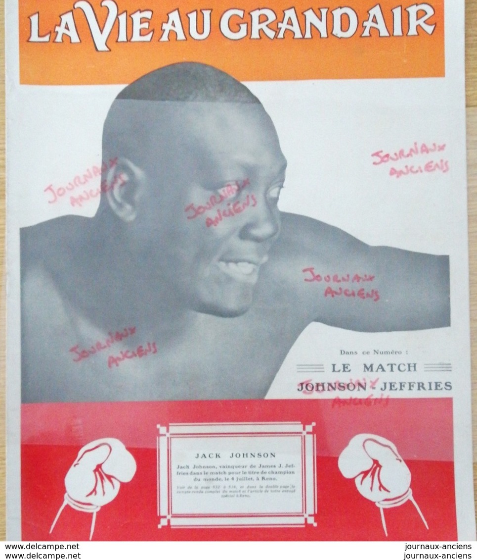 1910 BOXE - JACK JACKSON = JAMES J. JEFFRIES - LA VIE AU GRAND AIR - Altri & Non Classificati