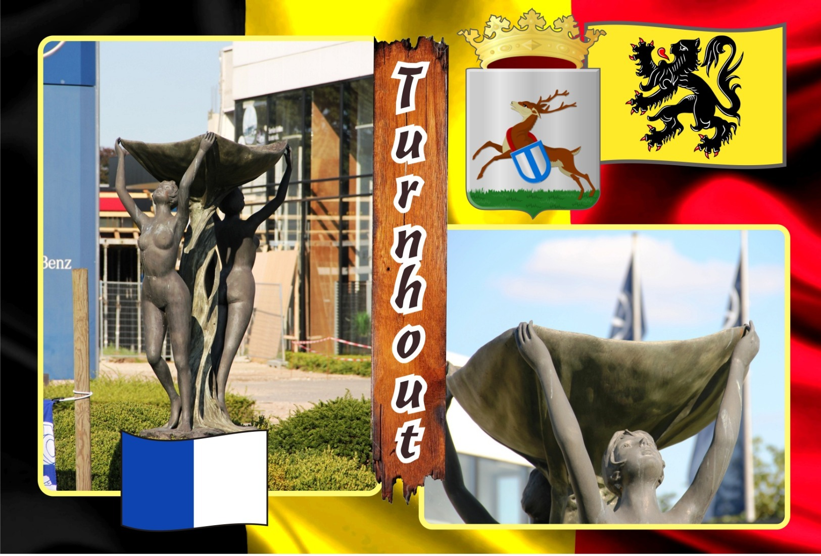 Postcards, REPRODUCTION, Municipalities Of Belgium, Turnhout, Duplex XIII (597-649) - 53 Pcs. - Landkaarten