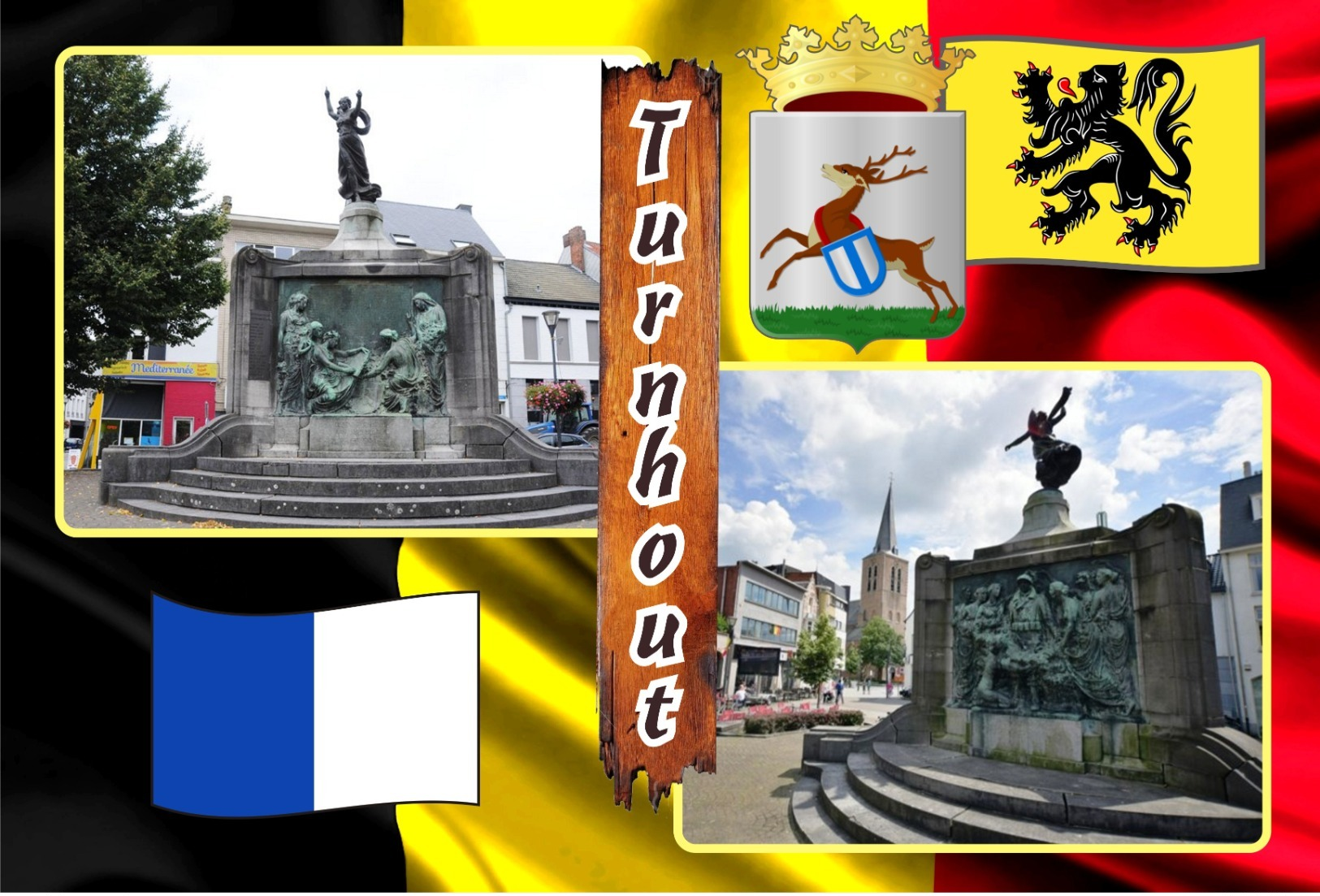 Postcards, REPRODUCTION, Municipalities of Belgium, Turnhout, duplex XIII (597-649) - 53 pcs.