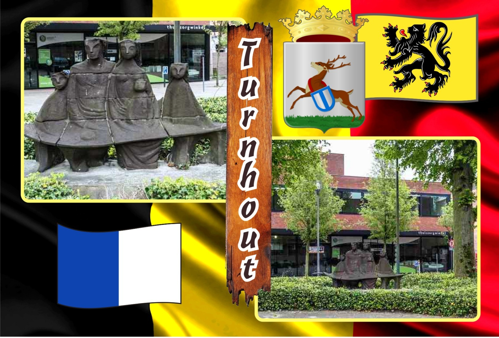 Postcards, REPRODUCTION, Municipalities of Belgium, Turnhout, duplex XIII (597-649) - 53 pcs.