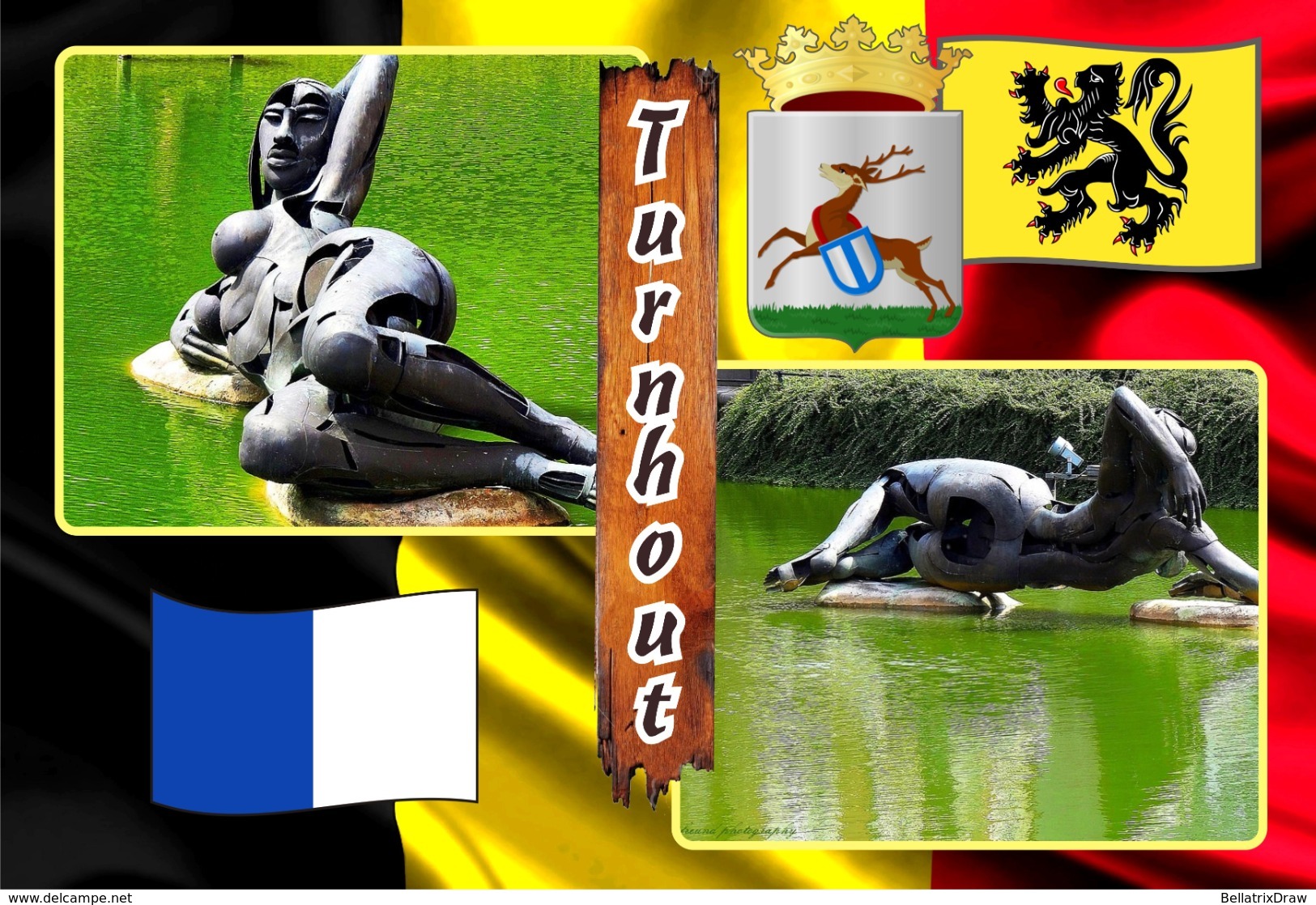 Postcards, REPRODUCTION, Municipalities of Belgium, Turnhout, duplex XIII (597-649) - 53 pcs.