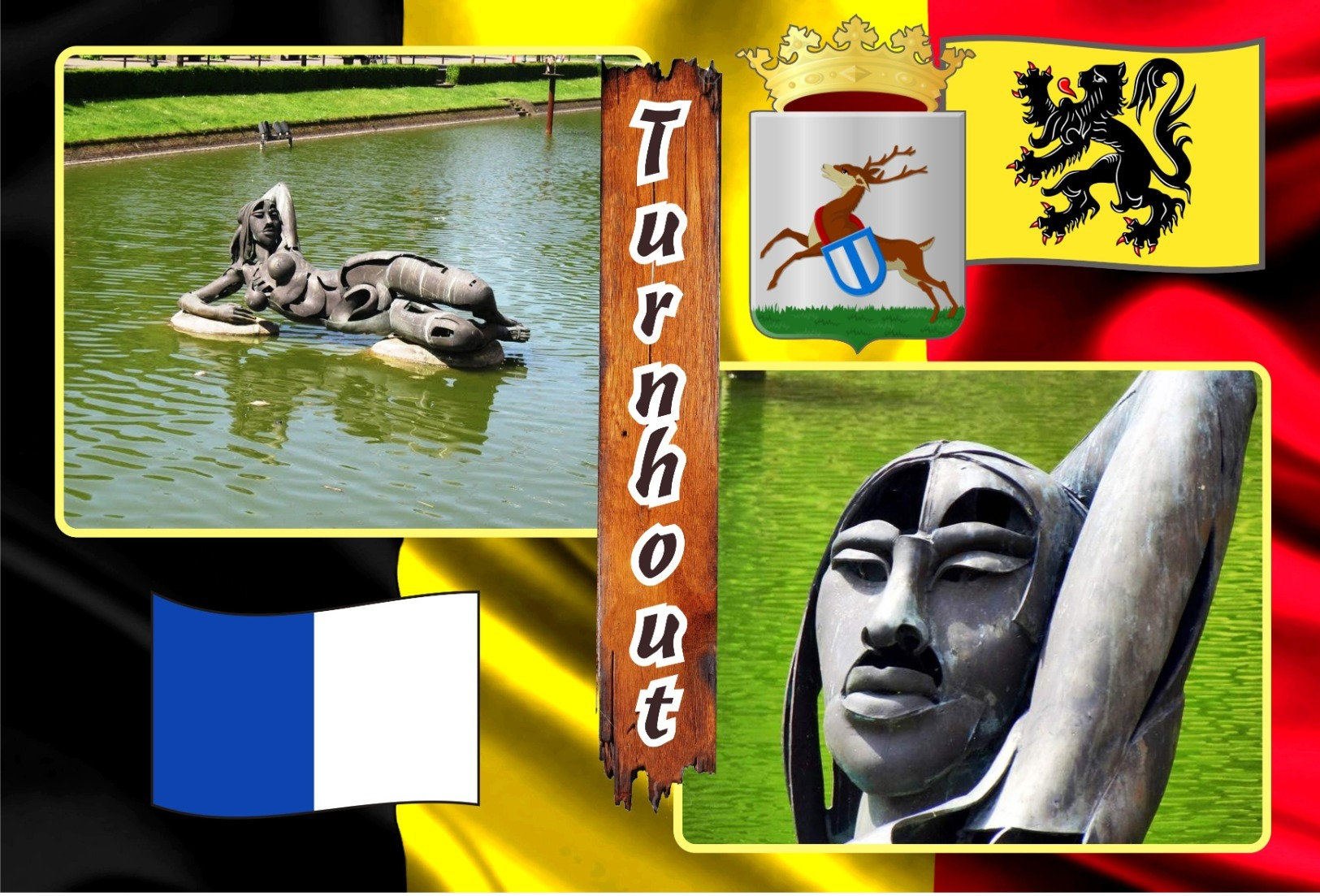 Postcards, REPRODUCTION, Municipalities of Belgium, Turnhout, duplex XIII (597-649) - 53 pcs.