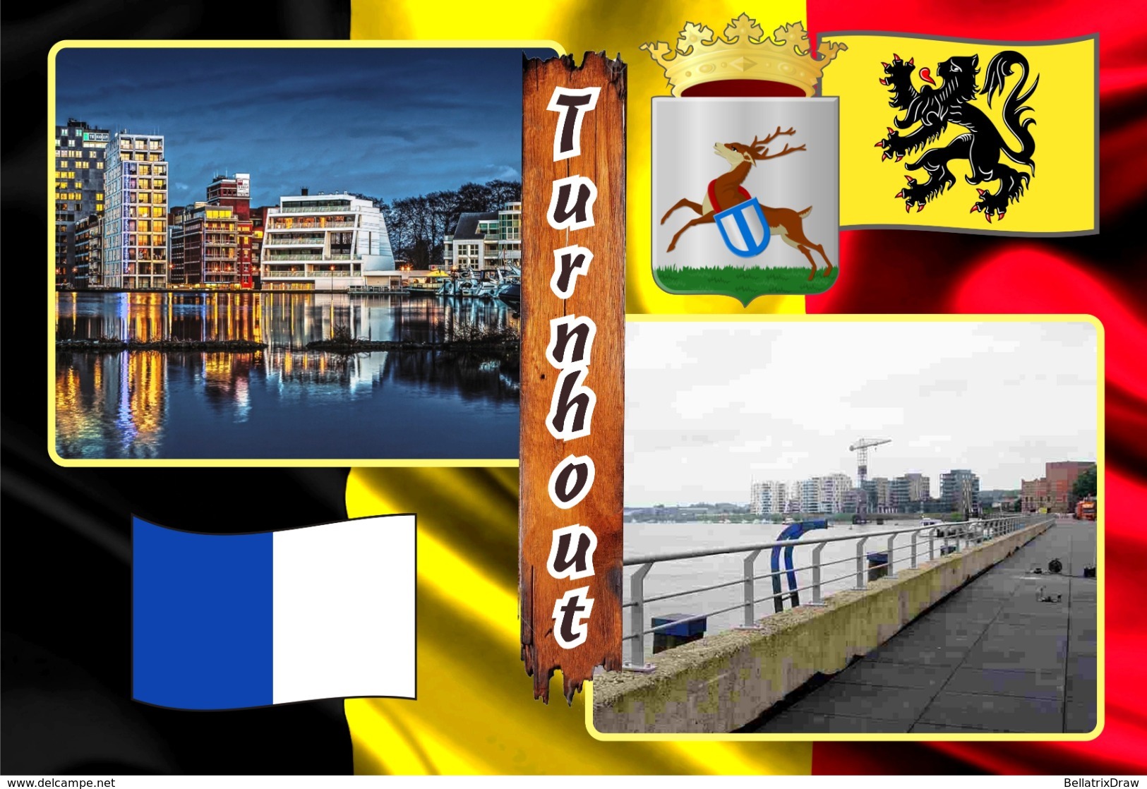 Postcards, REPRODUCTION, Municipalities of Belgium, Turnhout, duplex XIII (597-649) - 53 pcs.