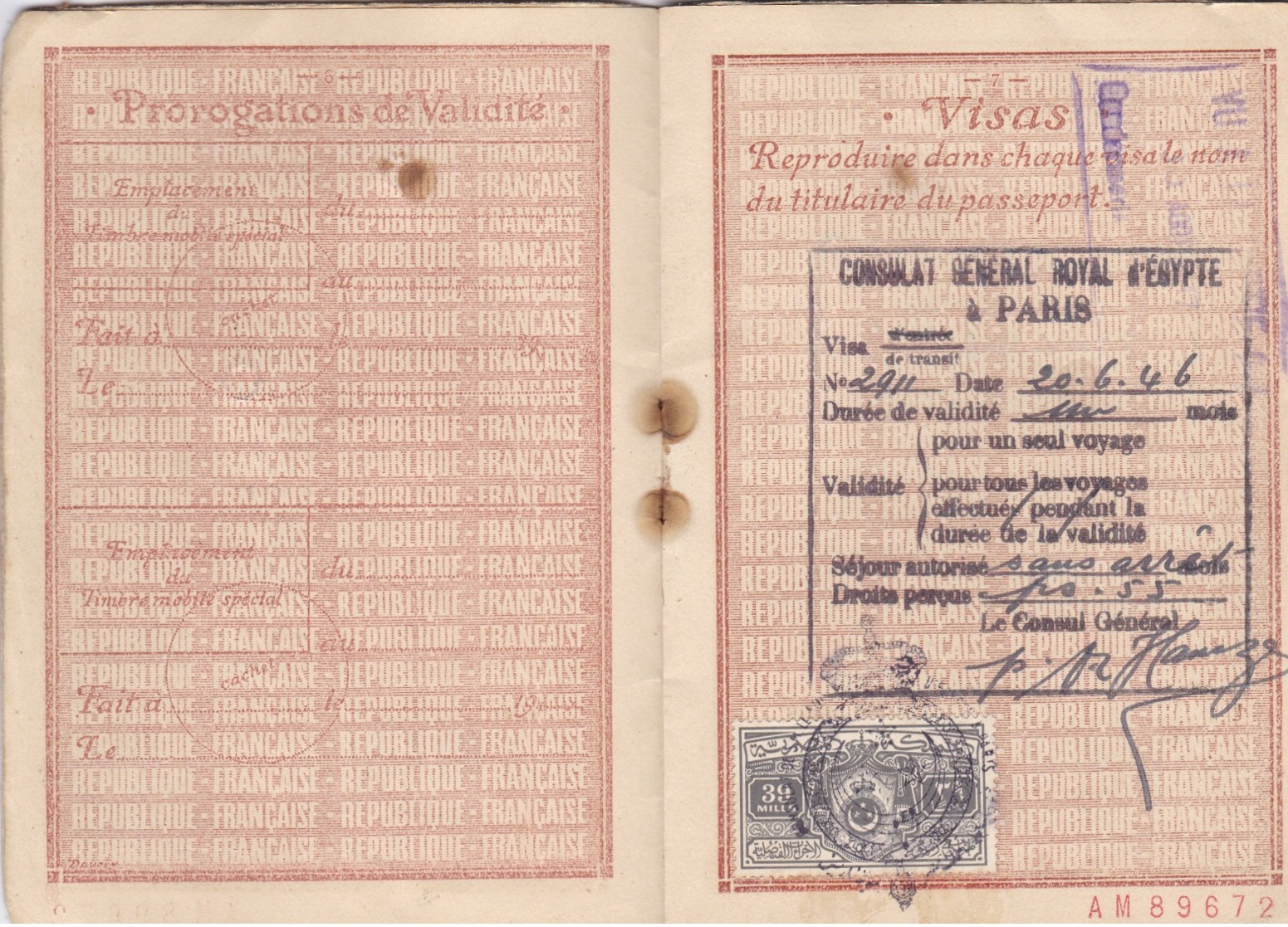 3 PASSEPORTS  Ayant VOYAGES ,timbres Fiscaux Et Surement Consulaires (méme Famille) A VOIR VRAIMENT (lot 214) - Documents Historiques