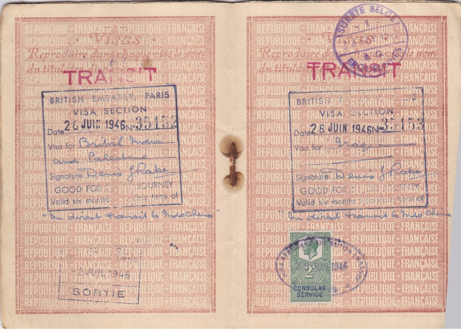 3 PASSEPORTS  ayant VOYAGES ,timbres fiscaux et surement consulaires (méme famille) A VOIR VRAIMENT (lot 214)