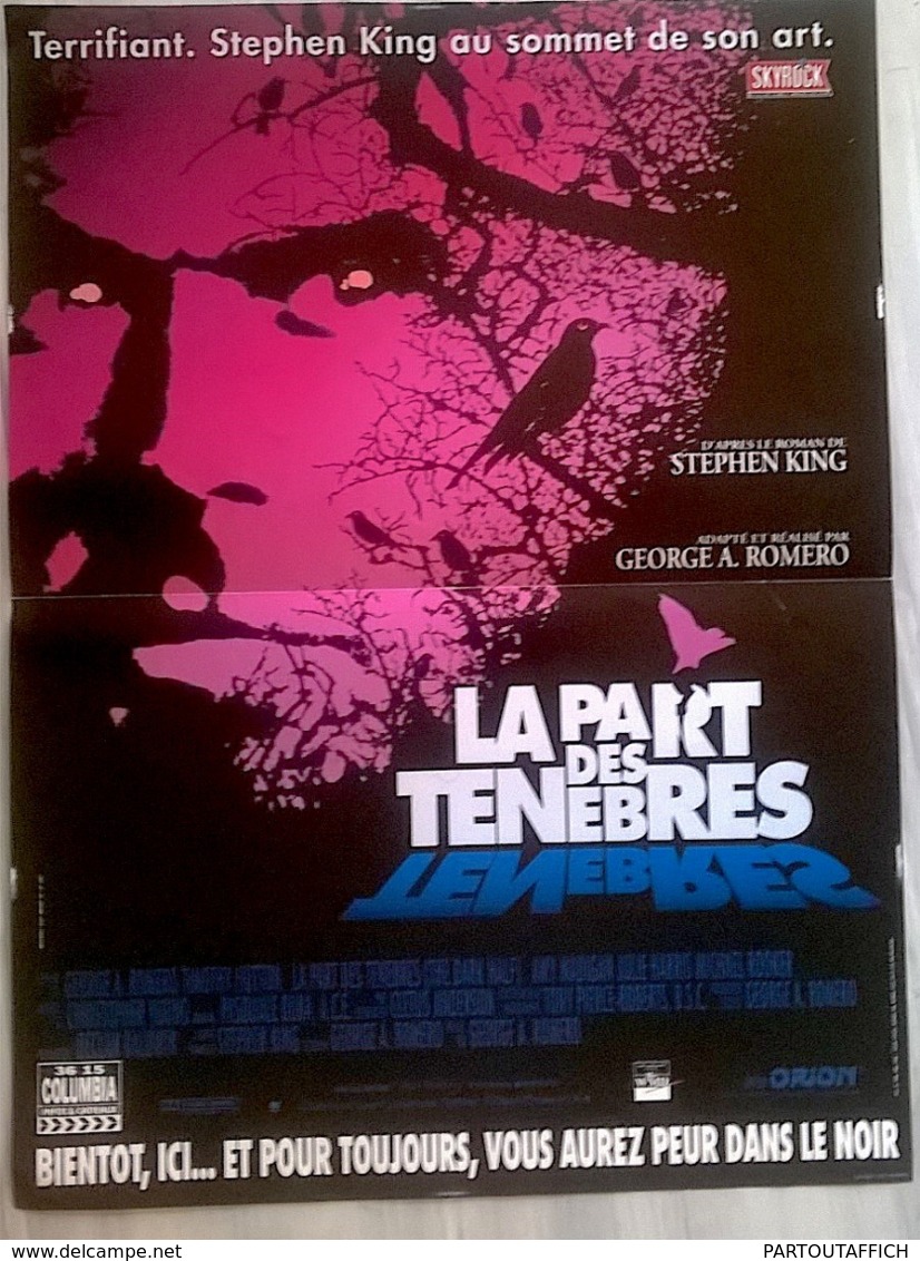 Aff Ciné Orig Neuve LA PART DES TENEBRES (1993) 40x60 Cm George Romero Stephen King - Manifesti & Poster