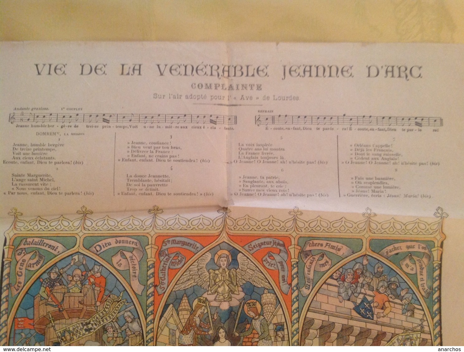 Complainte Pour Béatification De Jeanne D'Arc - Spartiti