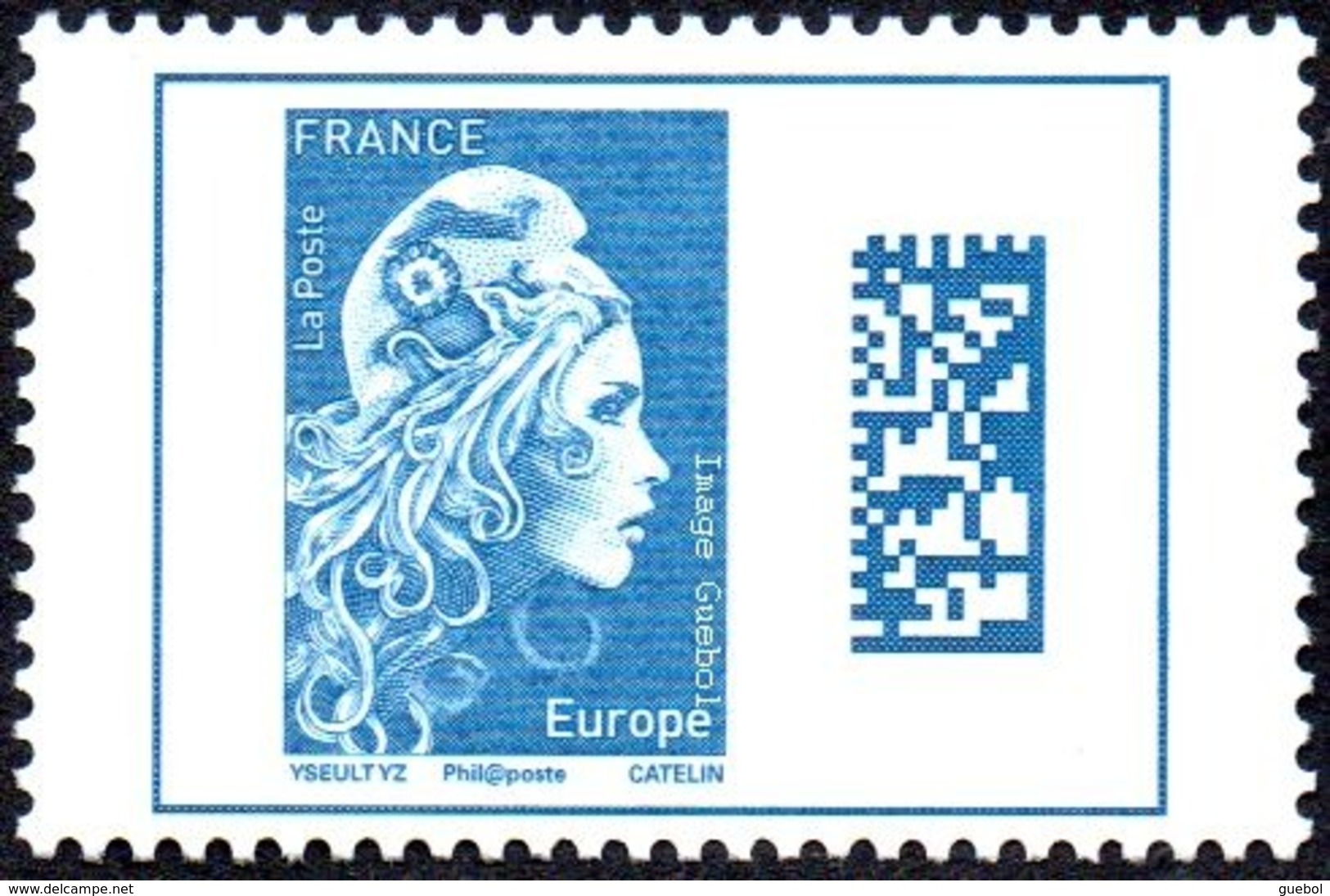 France N° 5257 ** Marianne De L'Engagé. Datamatrix, Europe - Ongebruikt